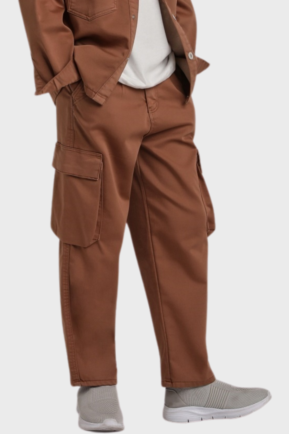 ESCABEL Kargo Cepli Erkek Pantolon - Kahverengi