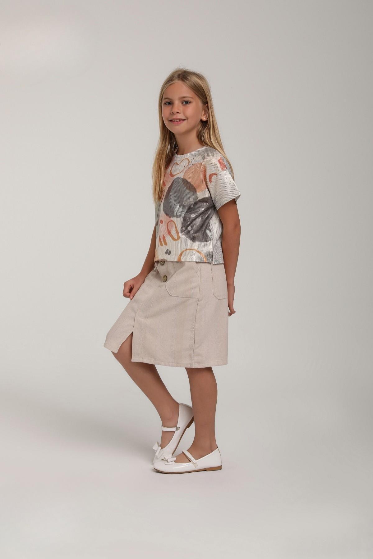 Escabel Kız Bluz - Renkli