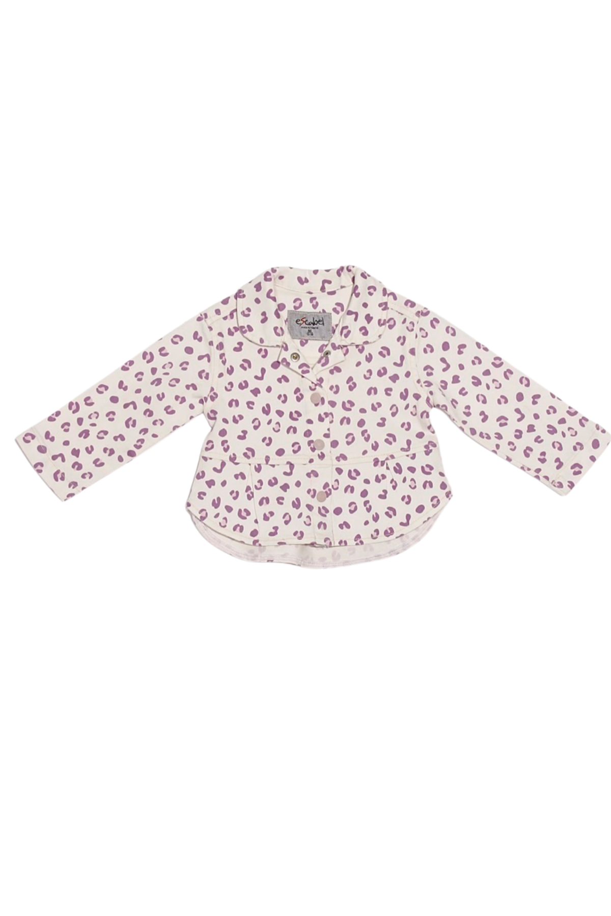 ESCABEL Mini Leopar Ceket - Mor