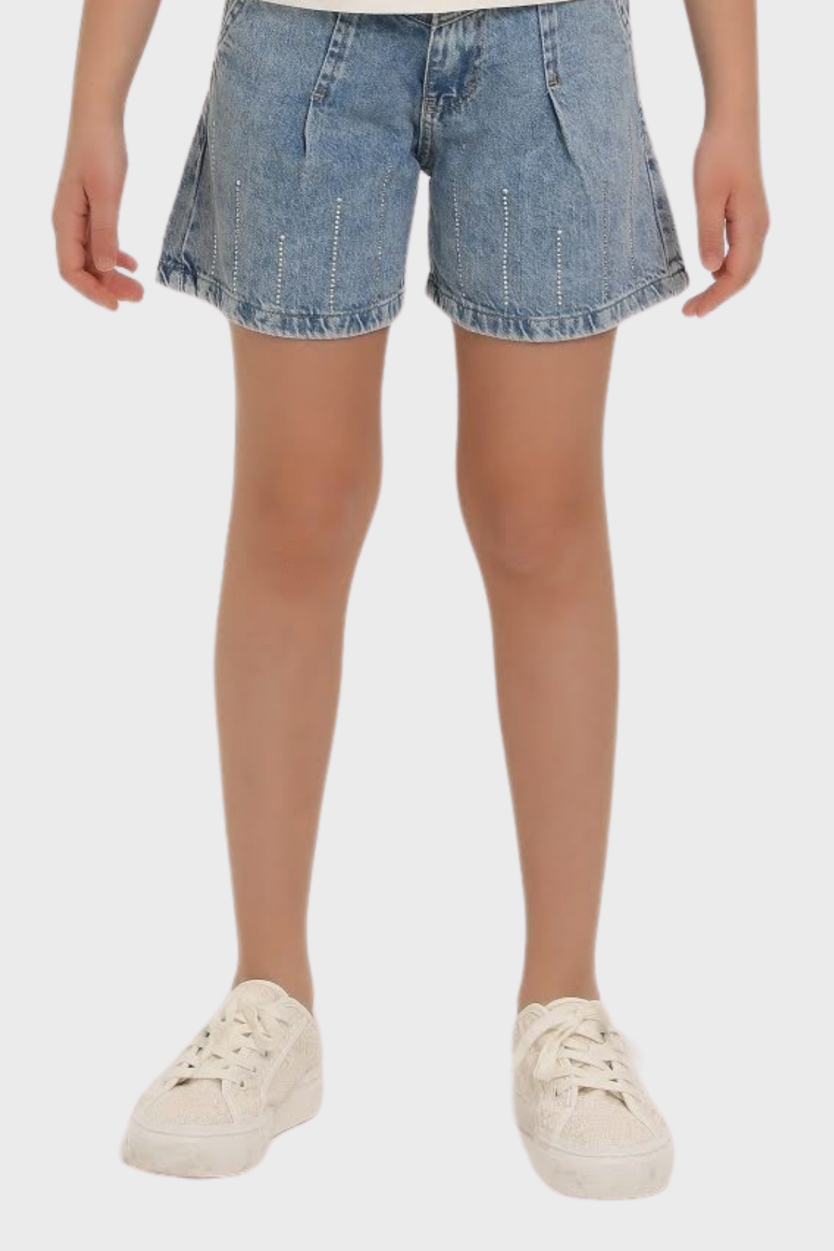 ESCABEL Taşlı Kot Kız Şort - Mavi