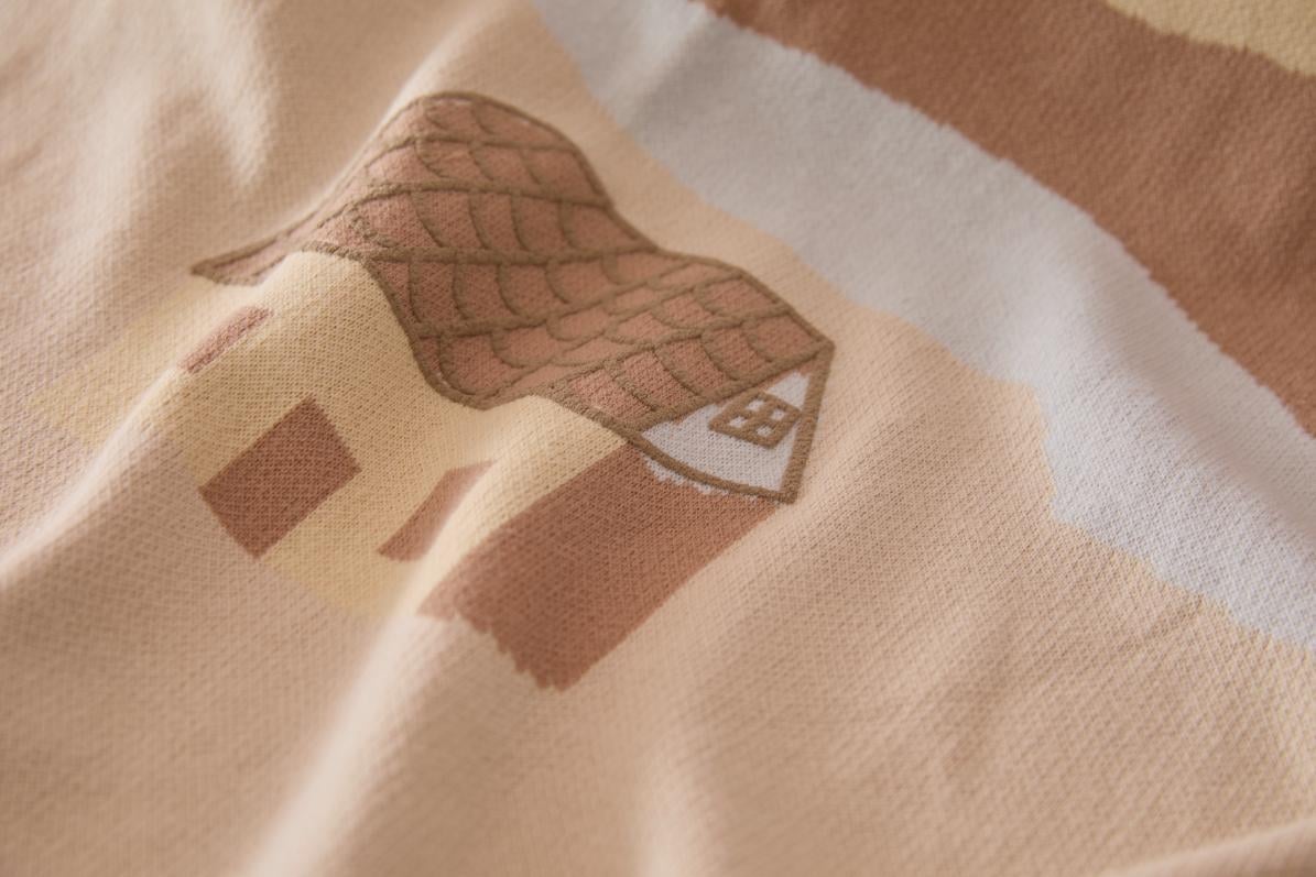 Ev Desenli Takım - Bej