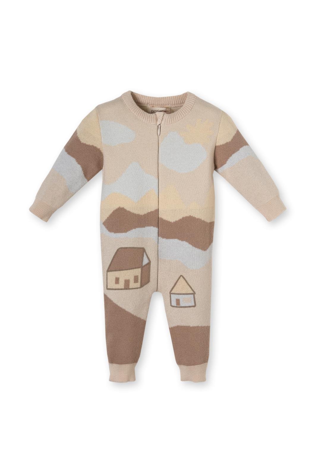 Ev Desenli Takım - Bej