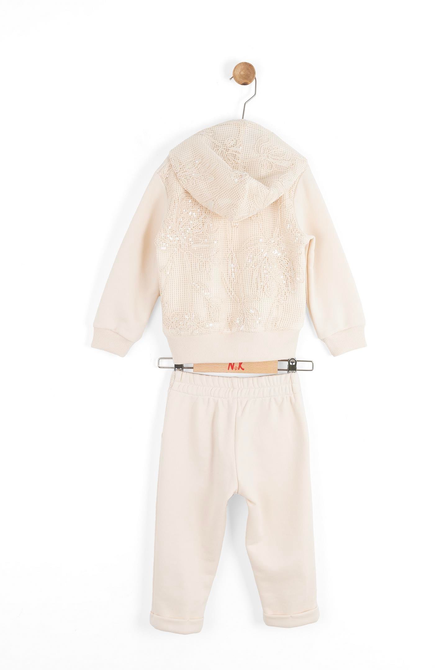 File Kız Bebe Takım - Krem