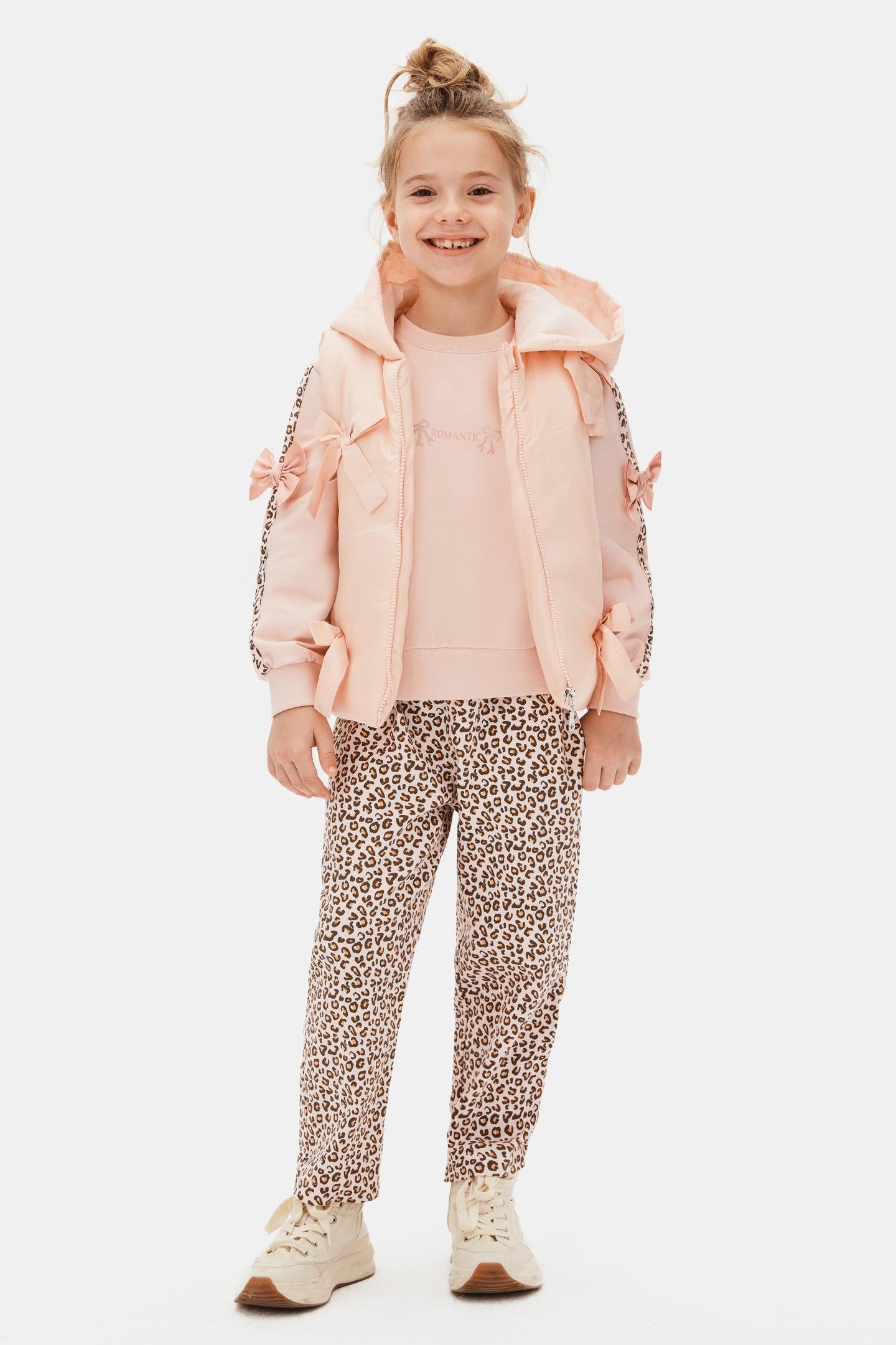 Fiyonklu Yelek - Pembe