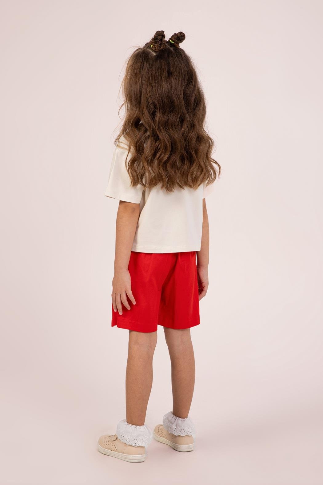 Forgive Kız Şort Etekli Takım - Bej