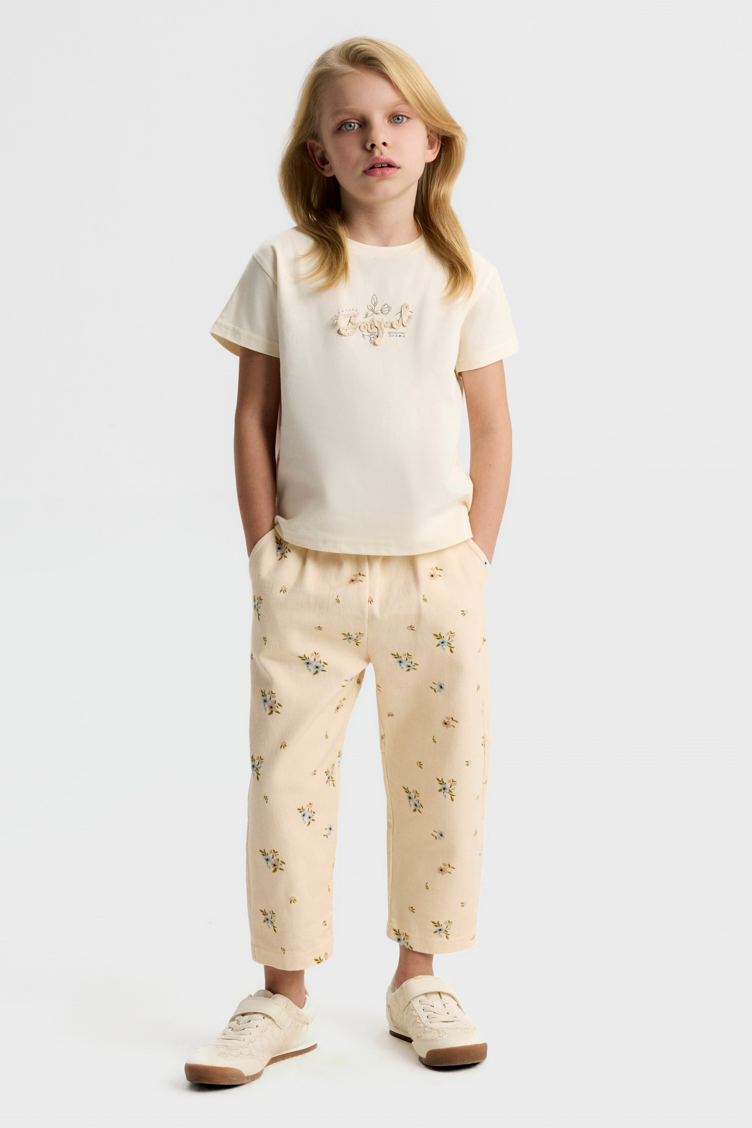 Full Bloom Pantolon - Krem