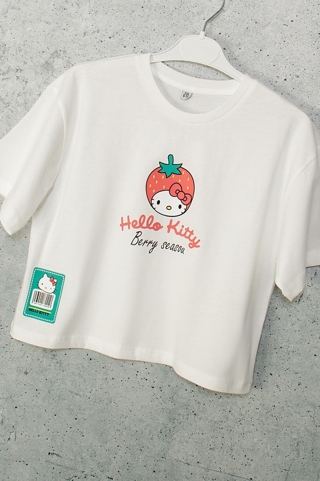 Hello Kitty Tişört - Ekru