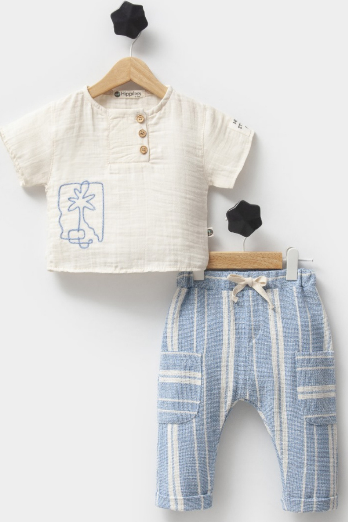Hippil Erkek Bebe Takım - Mavi