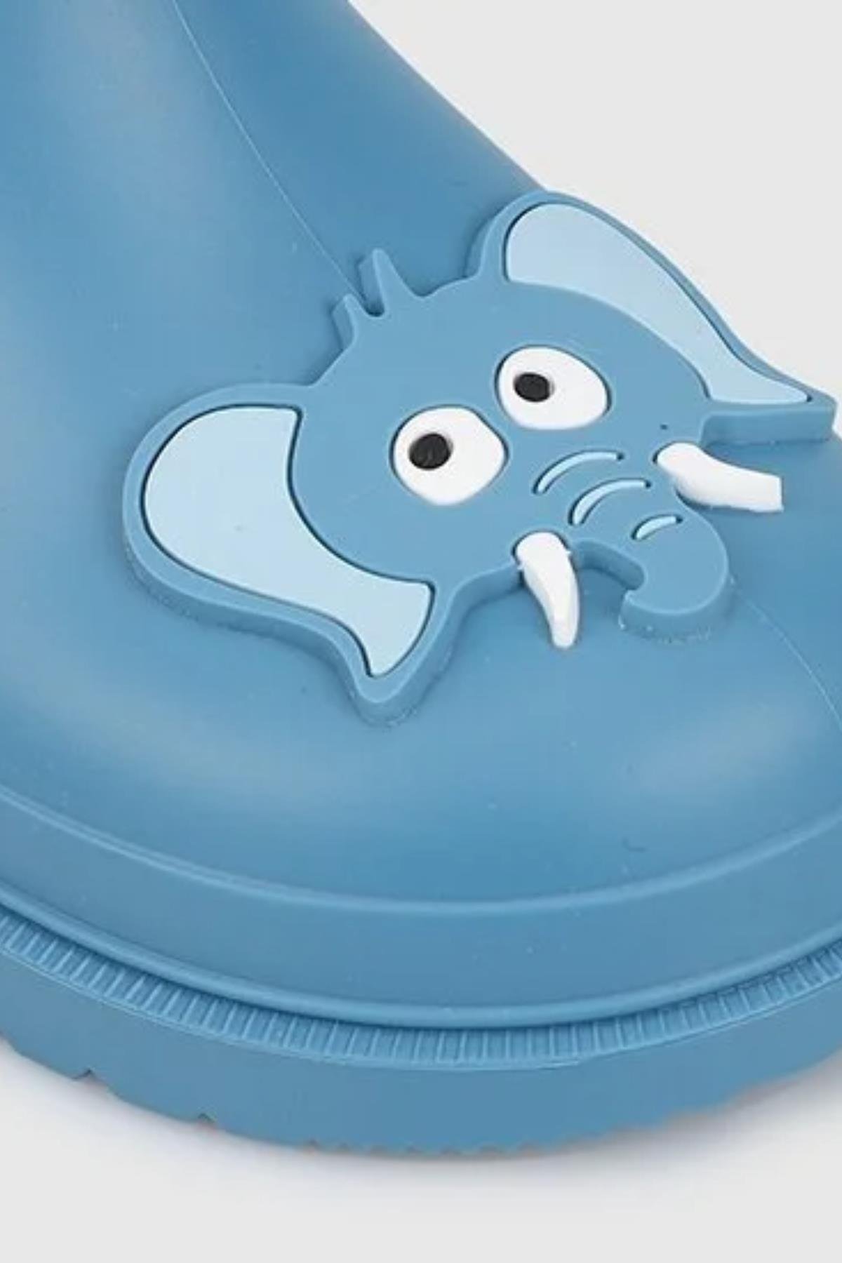 İgor Fil Baskılı Erkek  Bot - Mavi