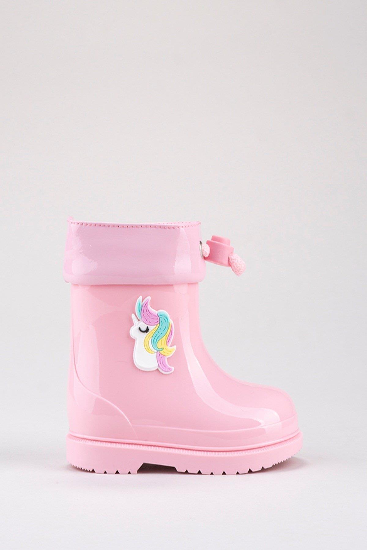 İgor Unicorn Baskılı Kız Bot - Pembe