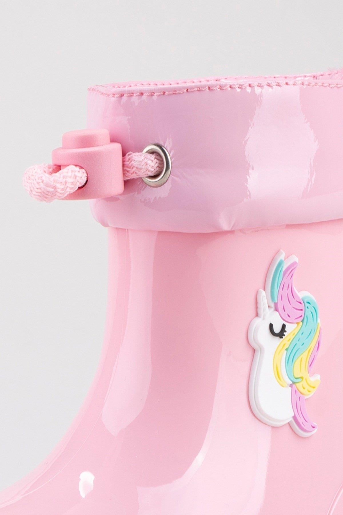 İgor Unicorn Baskılı Kız Bot - Pembe