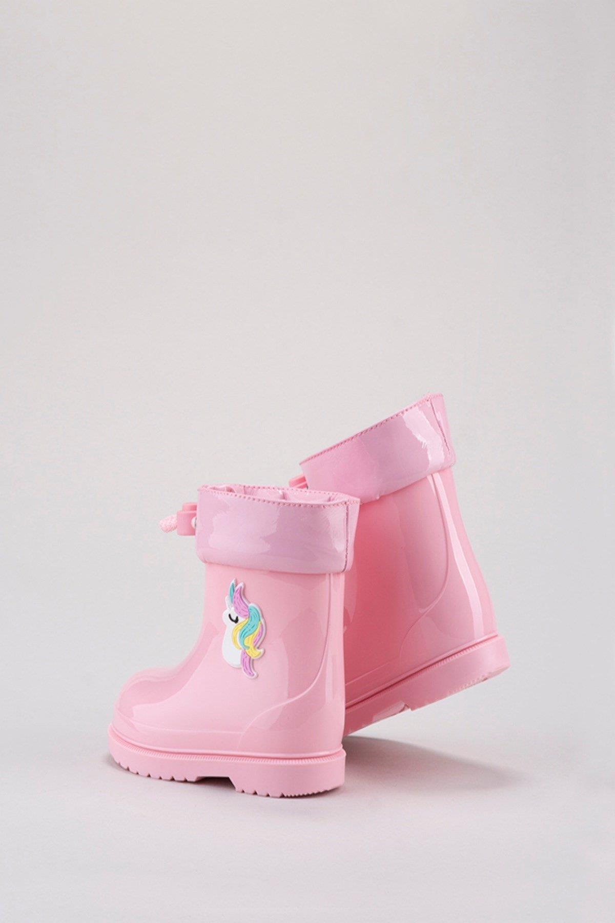 İgor Unicorn Baskılı Kız Bot - Pembe