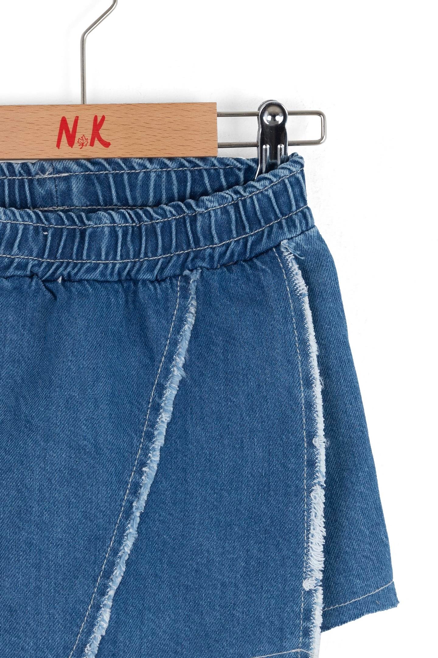 Jazz şort Etek - Mavi