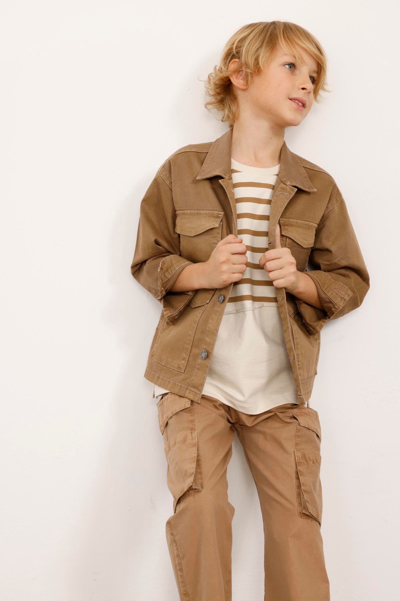 JENA Çift Cepli Erkek Ceket - Kahverengi