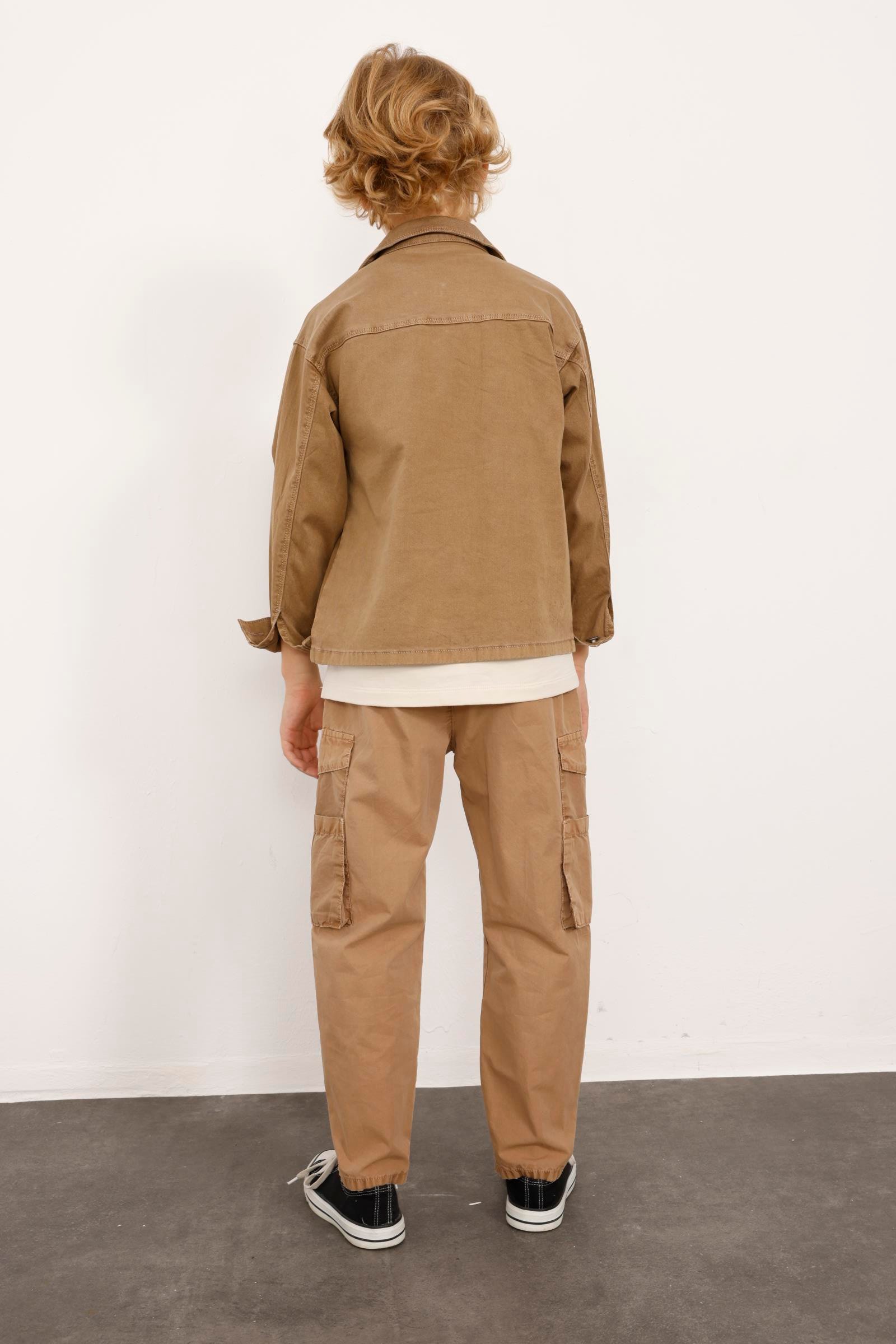 JENA Çift Cepli Erkek Ceket - Kahverengi