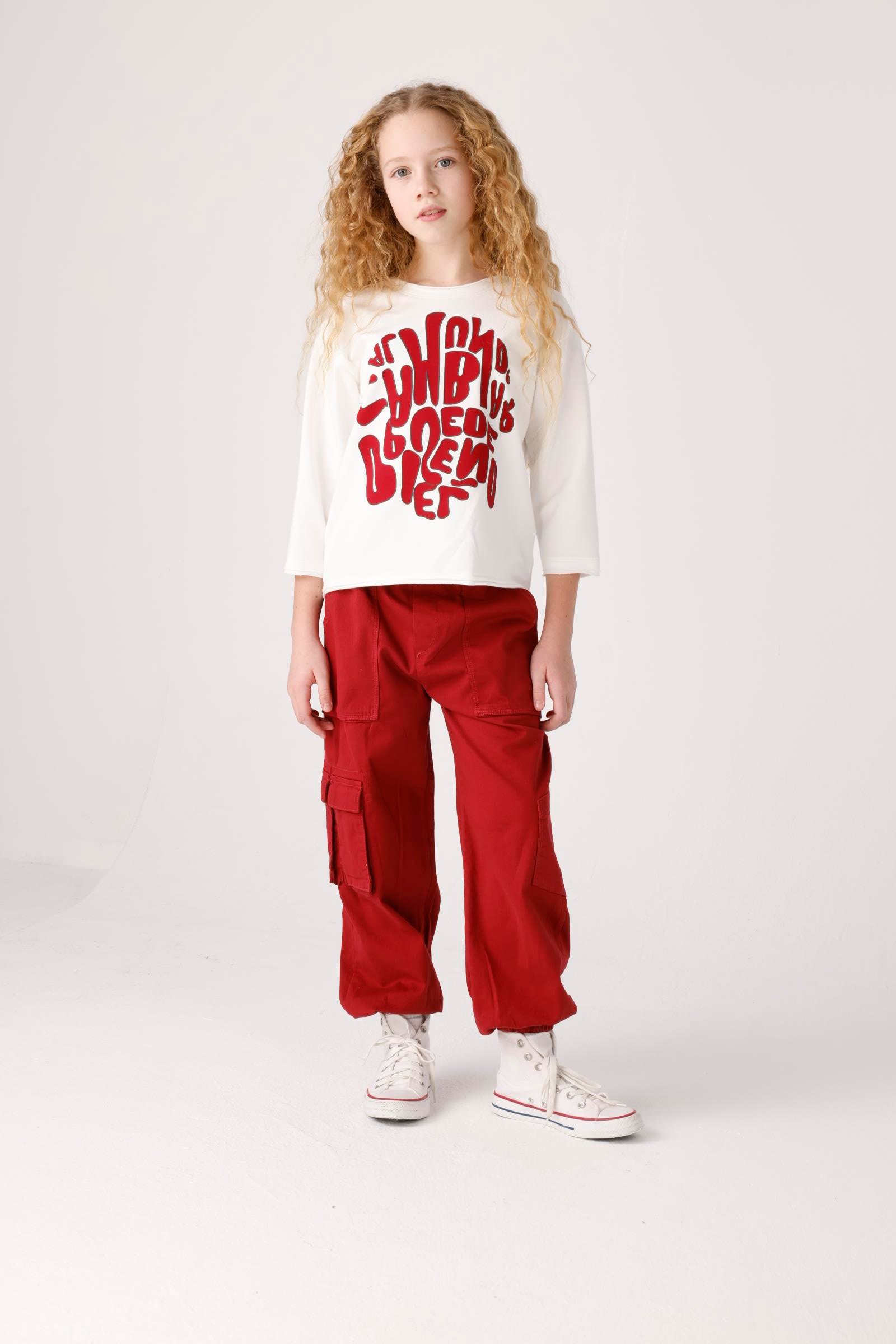 JENA Oversize KIz Sweat - Ekru