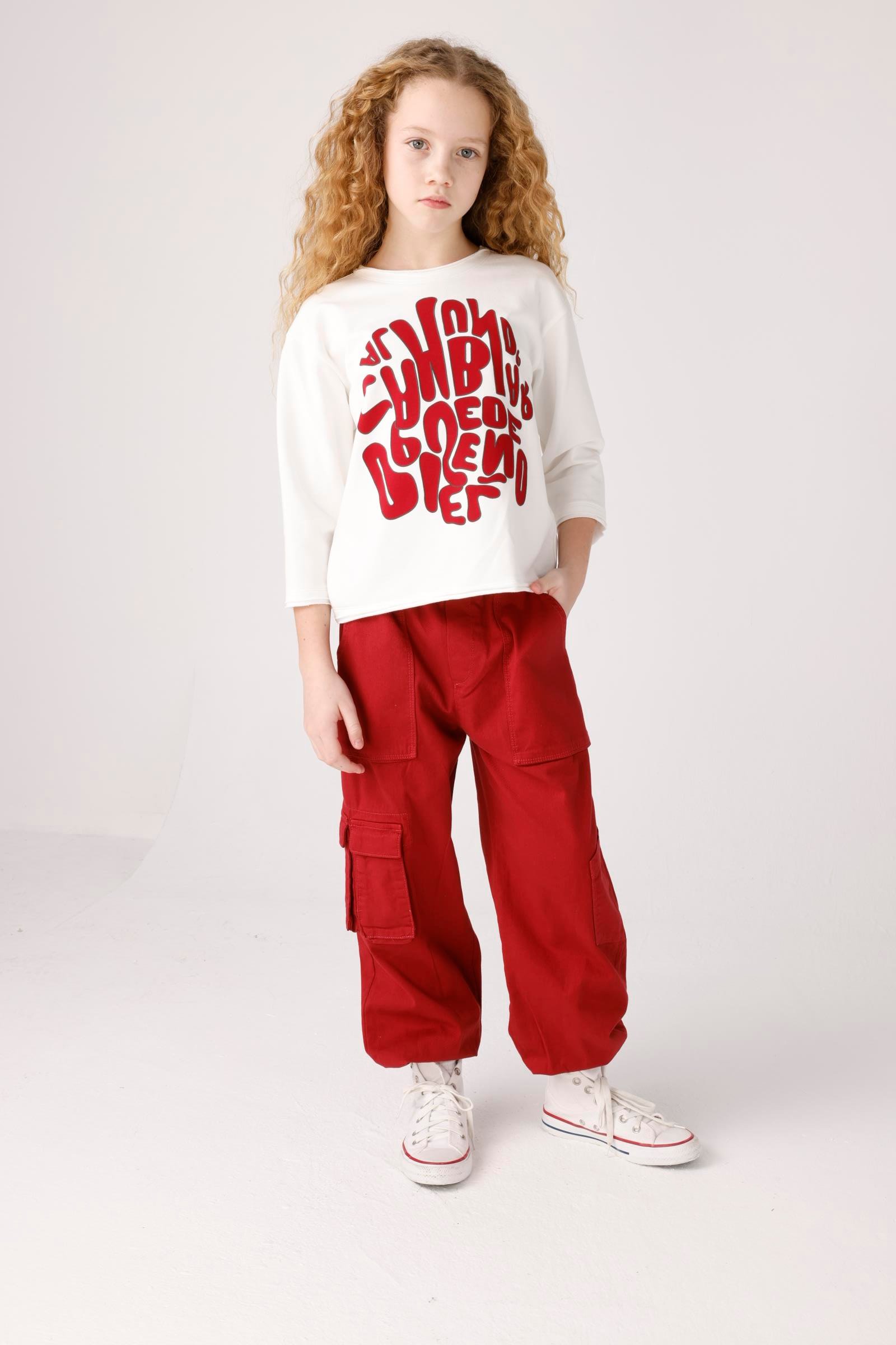 JENA Oversize KIz Sweat - Ekru