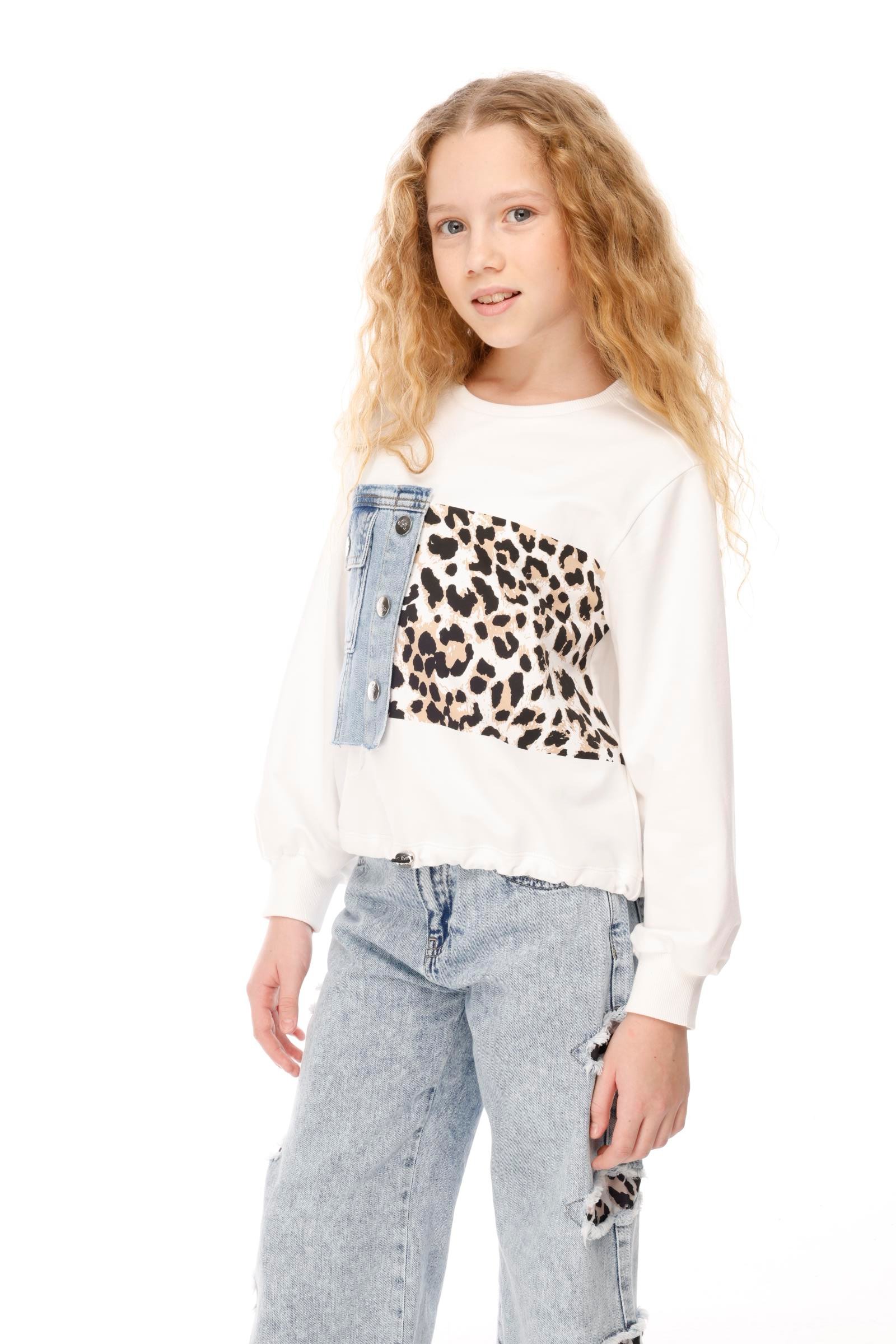 JENA Style Kız Sweat - Beyaz