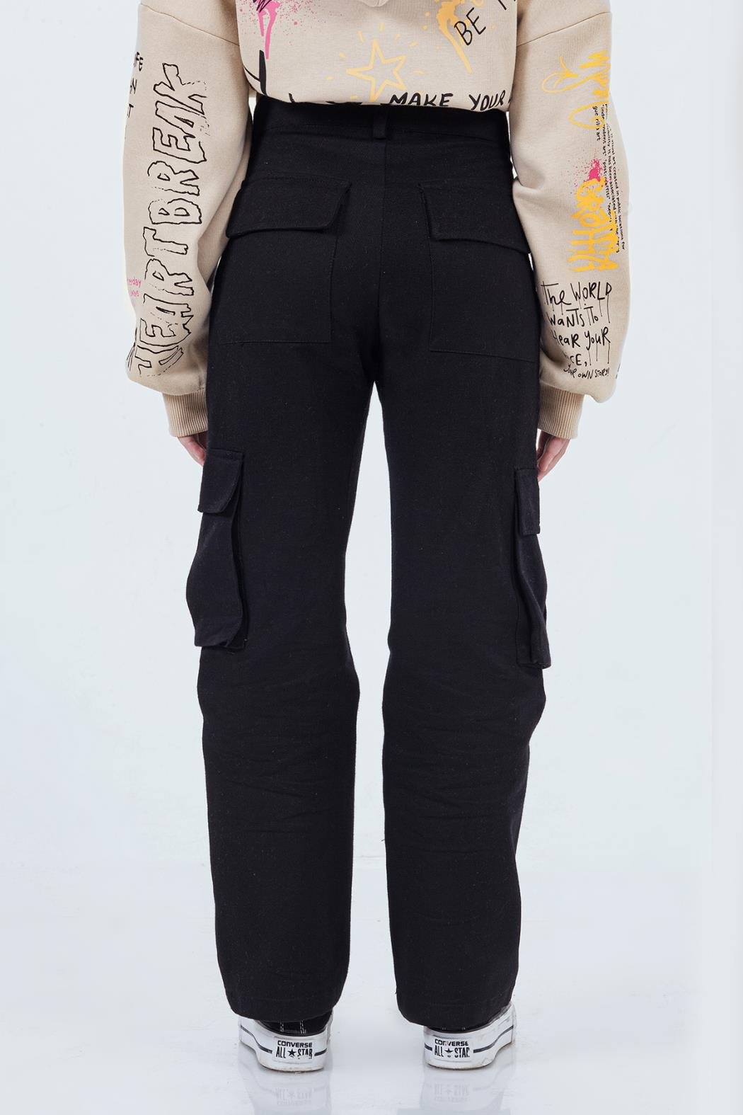 KARGO CEPLİ KIZ PANTALON
