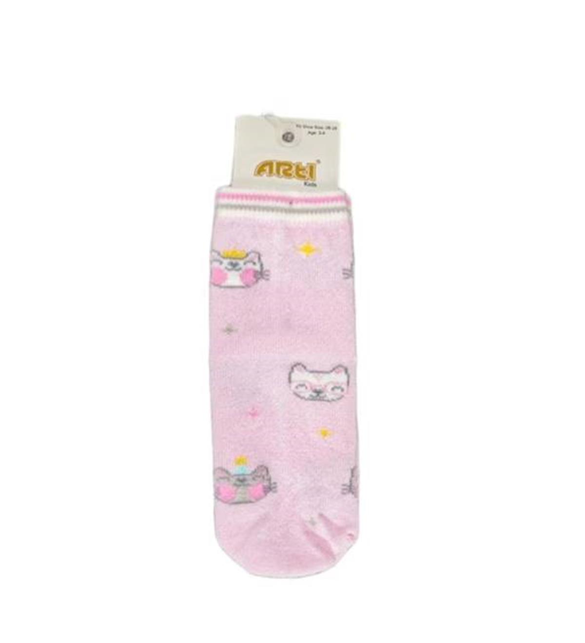 KEDİ BASKILI SOKET ÇORAP