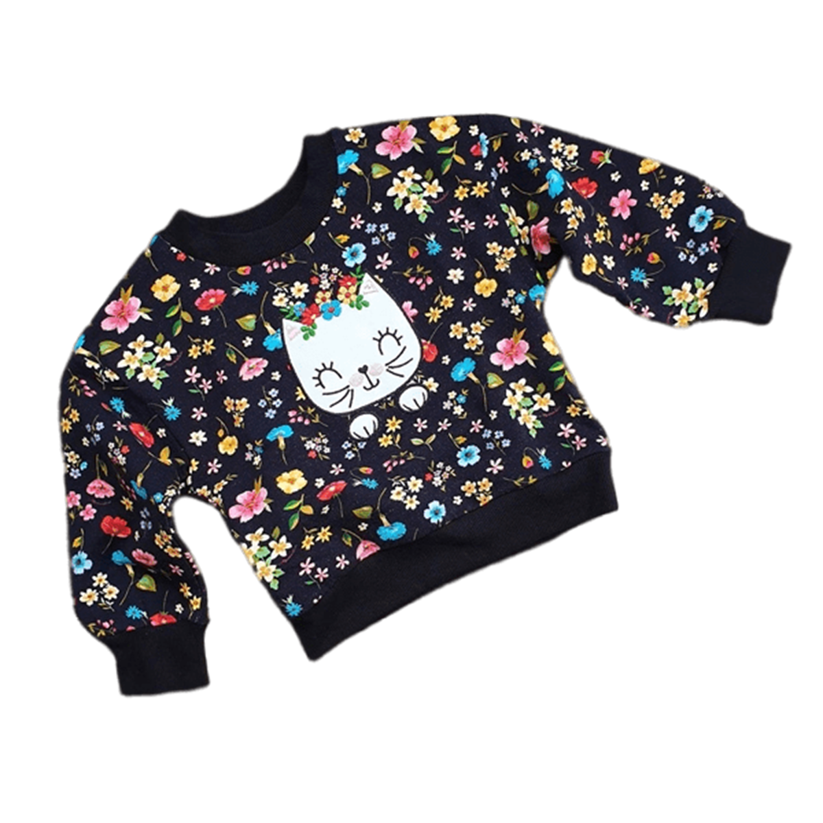 KEDİLİ KIZ SWEAT