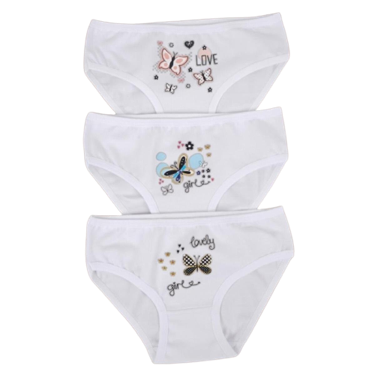 KELOVE 3'LÜ KIZ SLİP SET