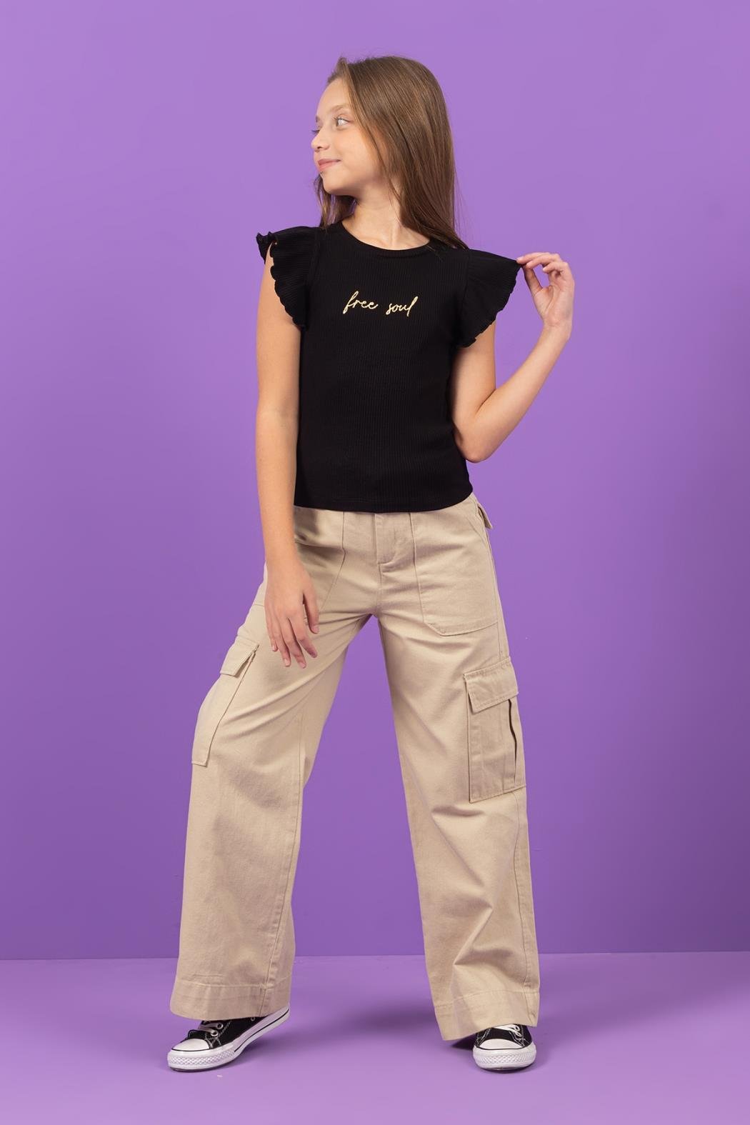 KOLLARI FIRFIRLI T-SHIRT