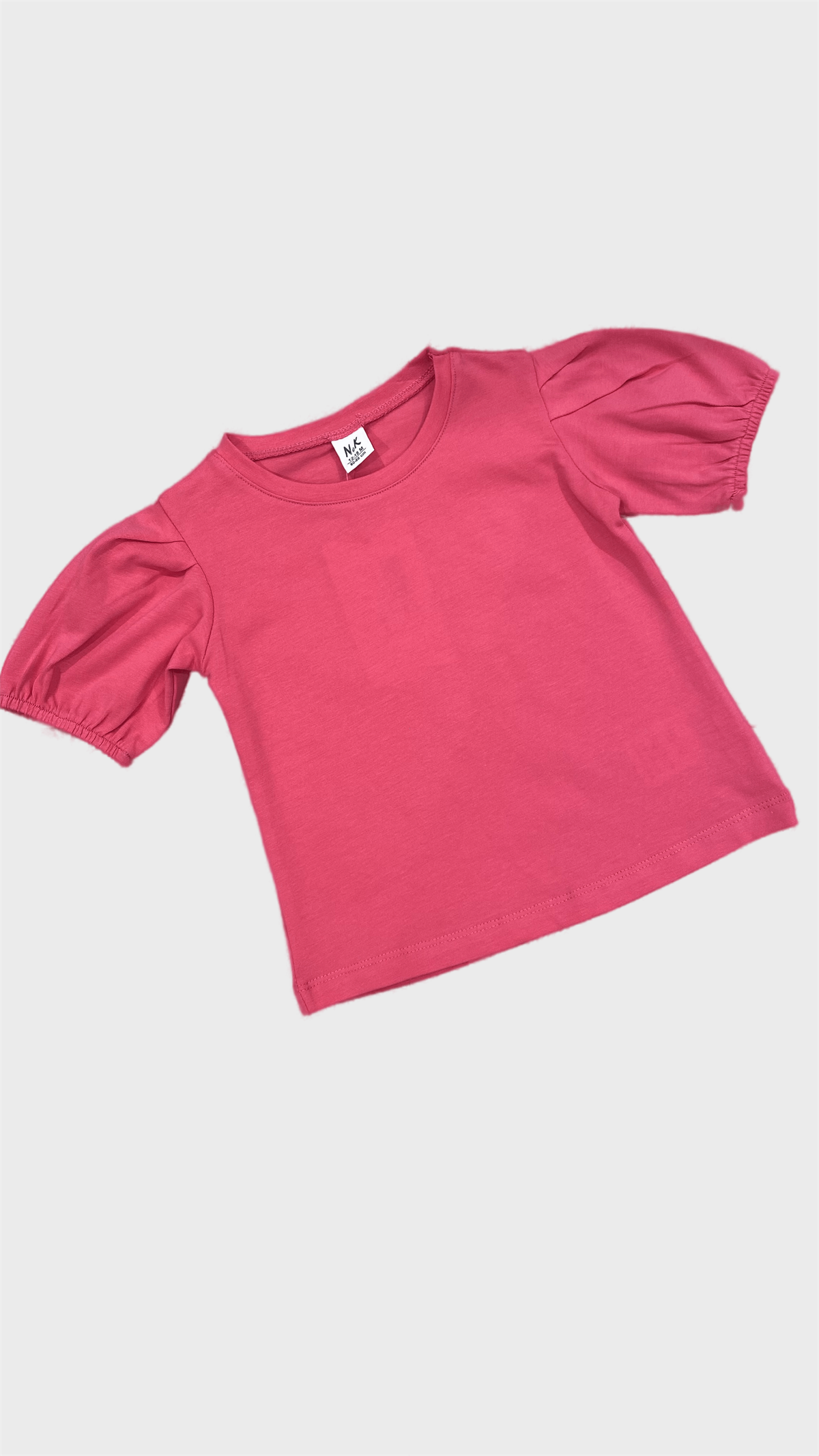 KOLLARI LASTİKLİ T-SHIRT