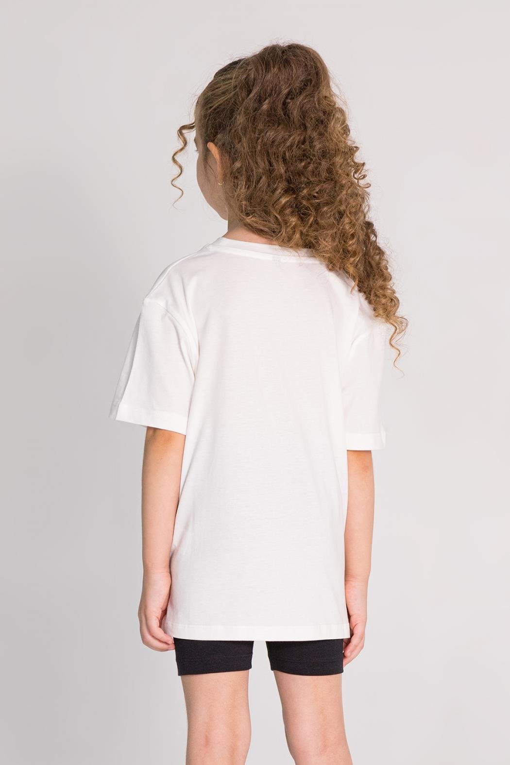 Kuromi Kız Tişört - Ekru