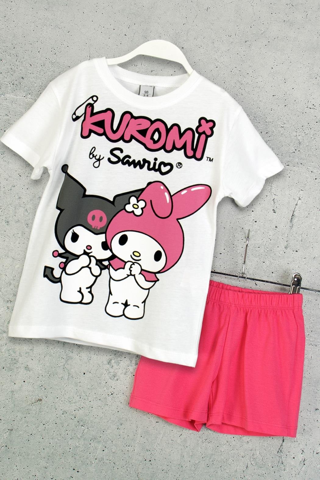 Kuromi Şortlu Takım - Fuşya