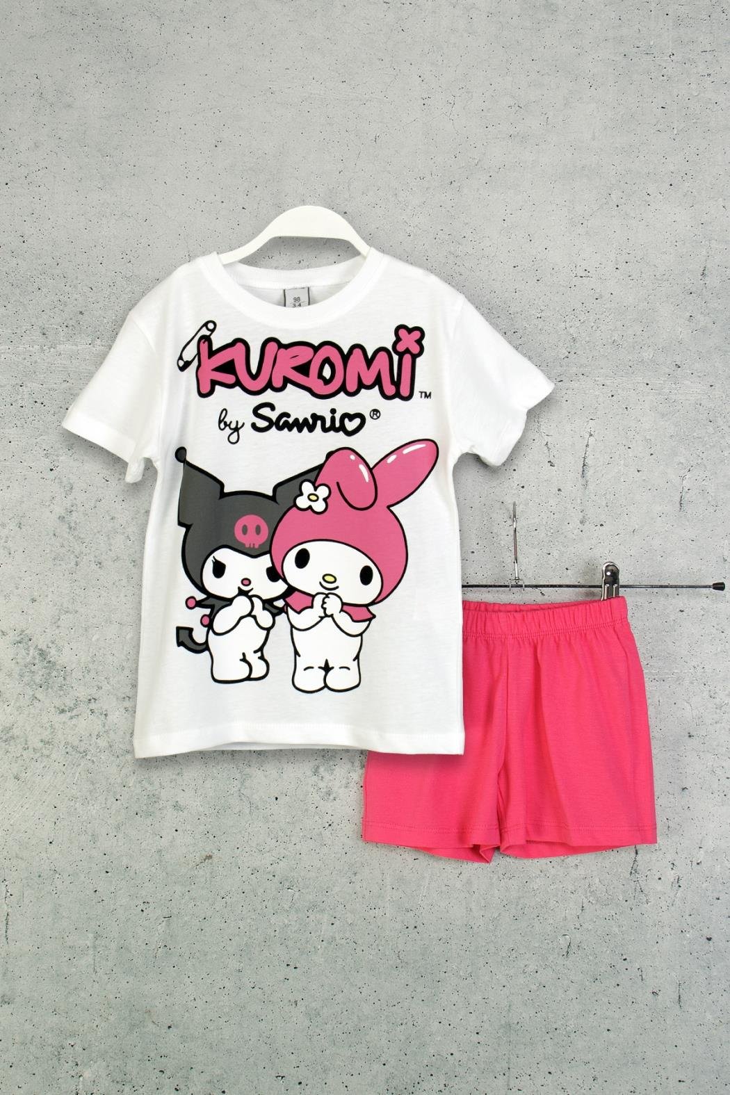 Kuromi Şortlu Takım - Fuşya