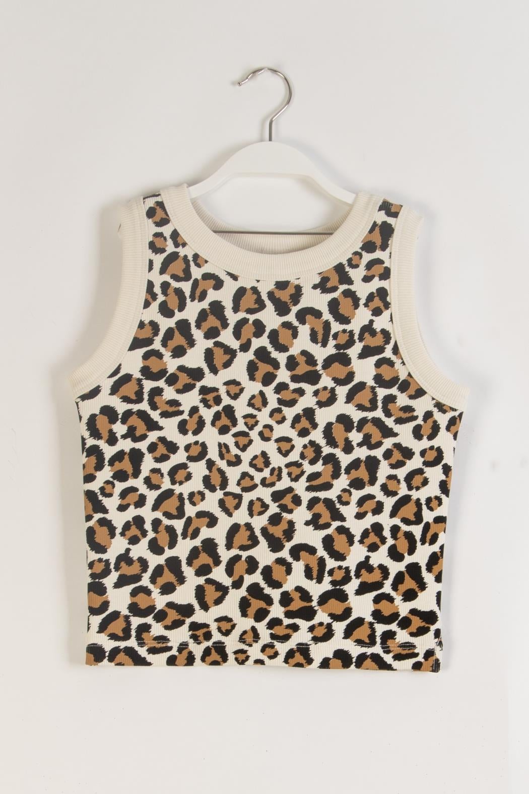 Leoparlı Kız Badi - Krem