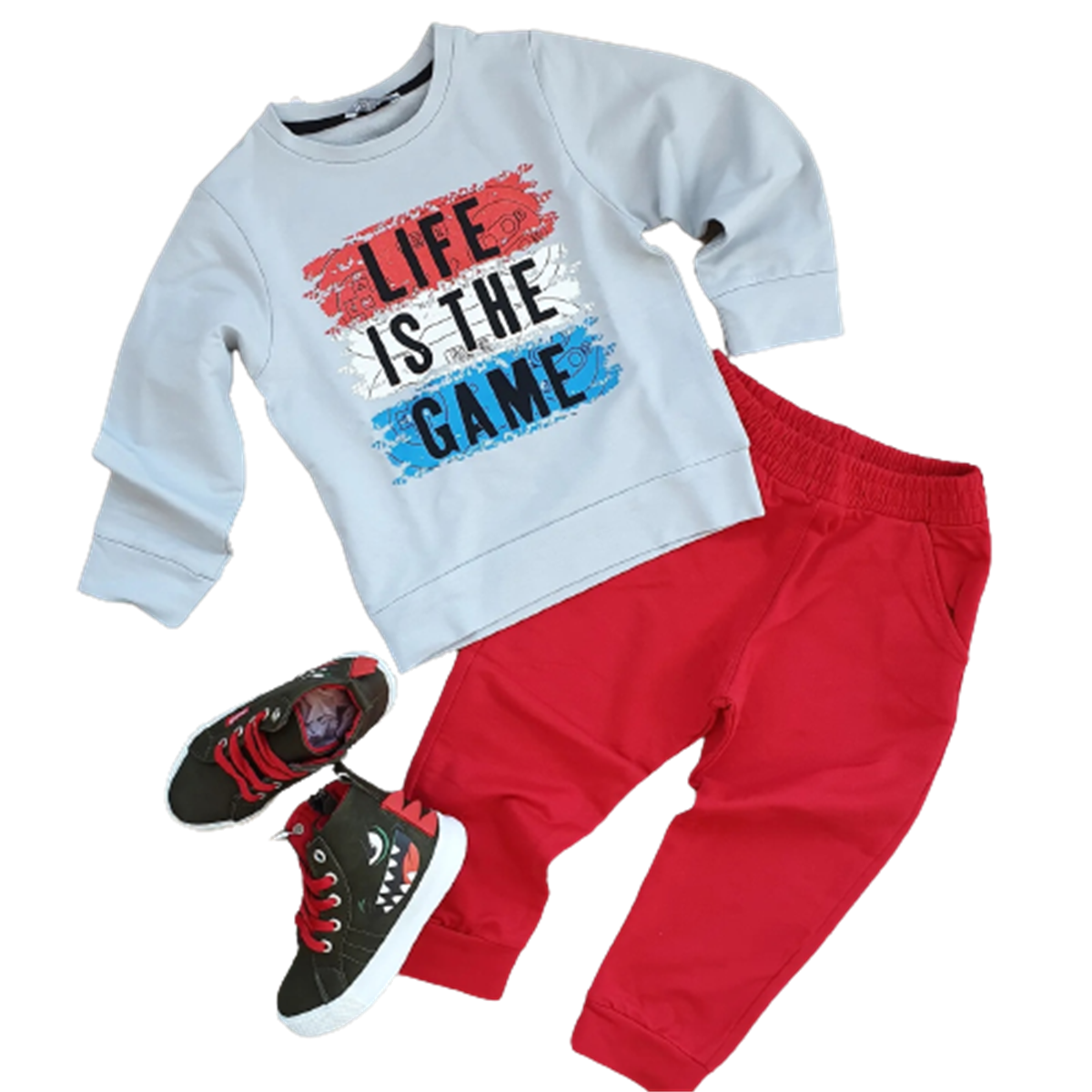 LIFE ISYAZILI ERKEK SWEAT