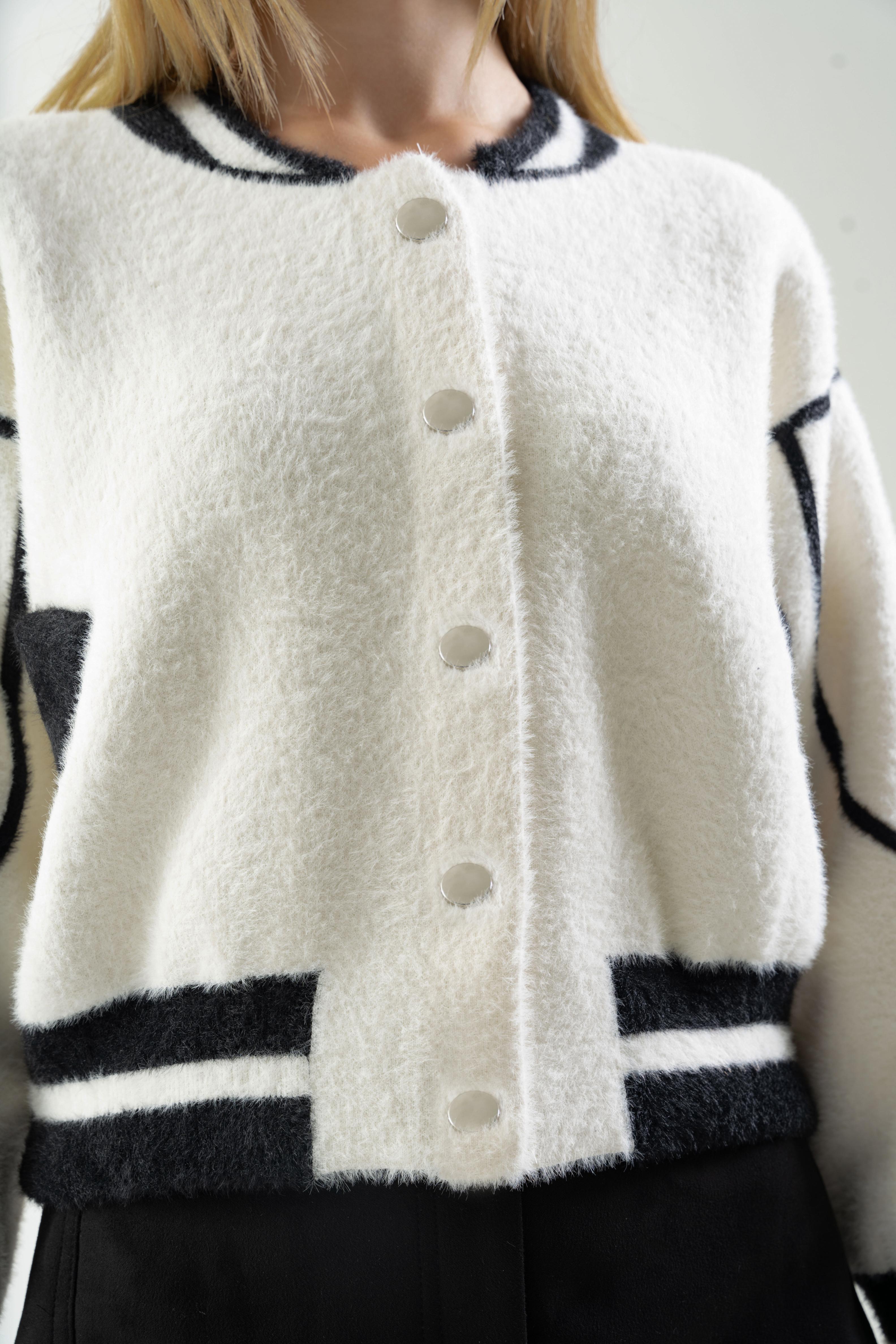 LOCO LOCO College Kız Ceket - Ekru