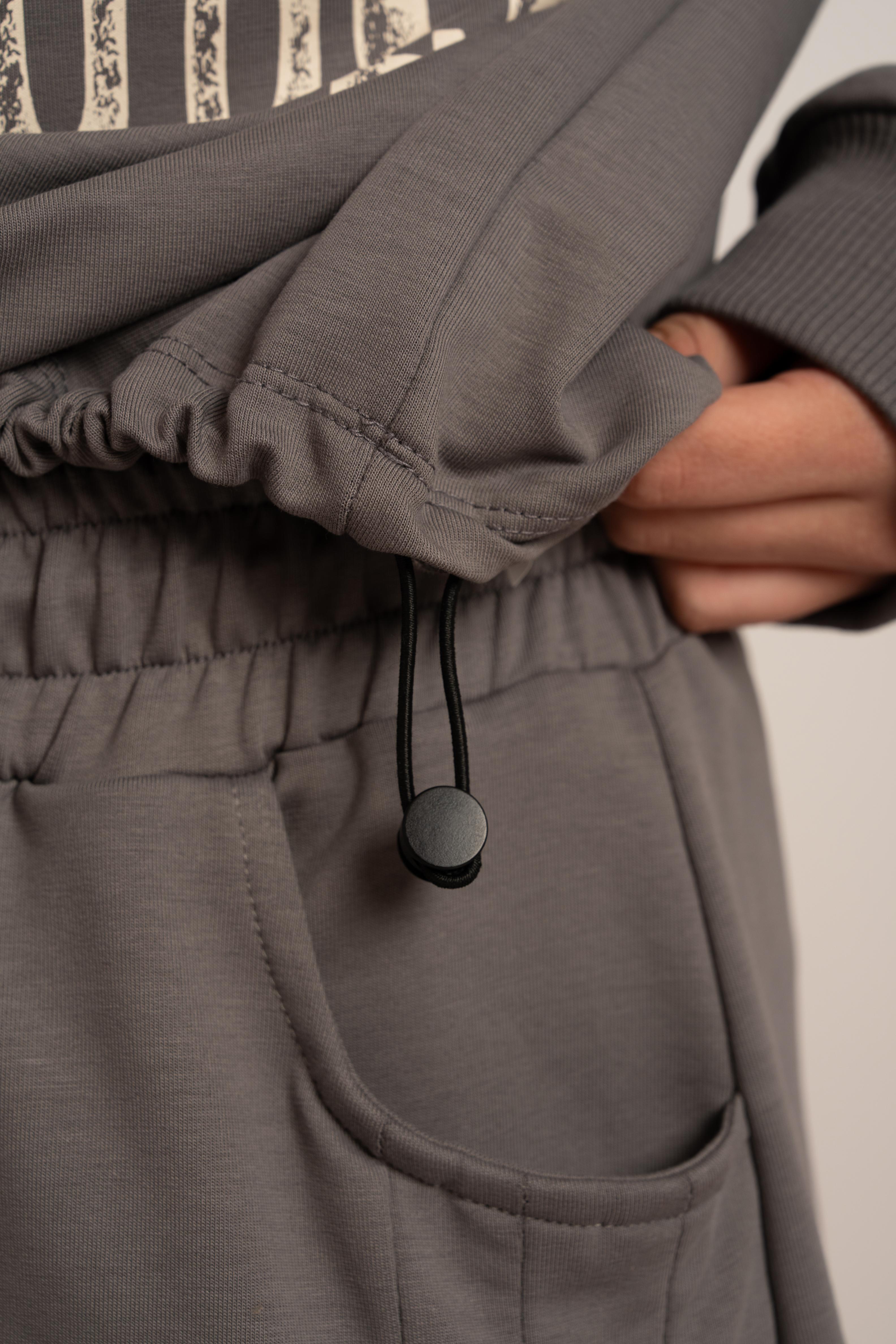 LOCO LOCO Dream Kız Sweat - Füme