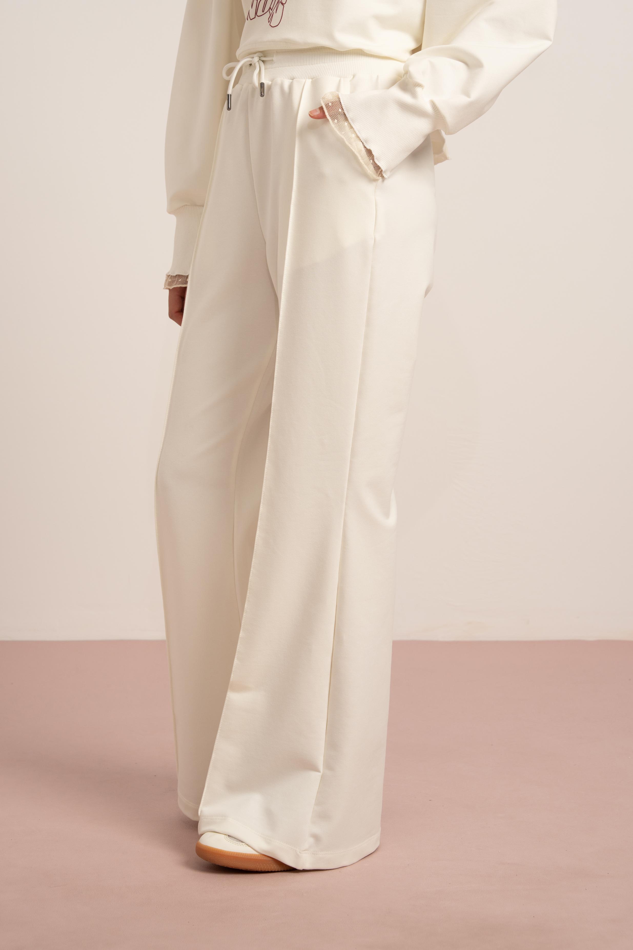 LOCO LOCO İspanyol Kız Pantolon - Ekru