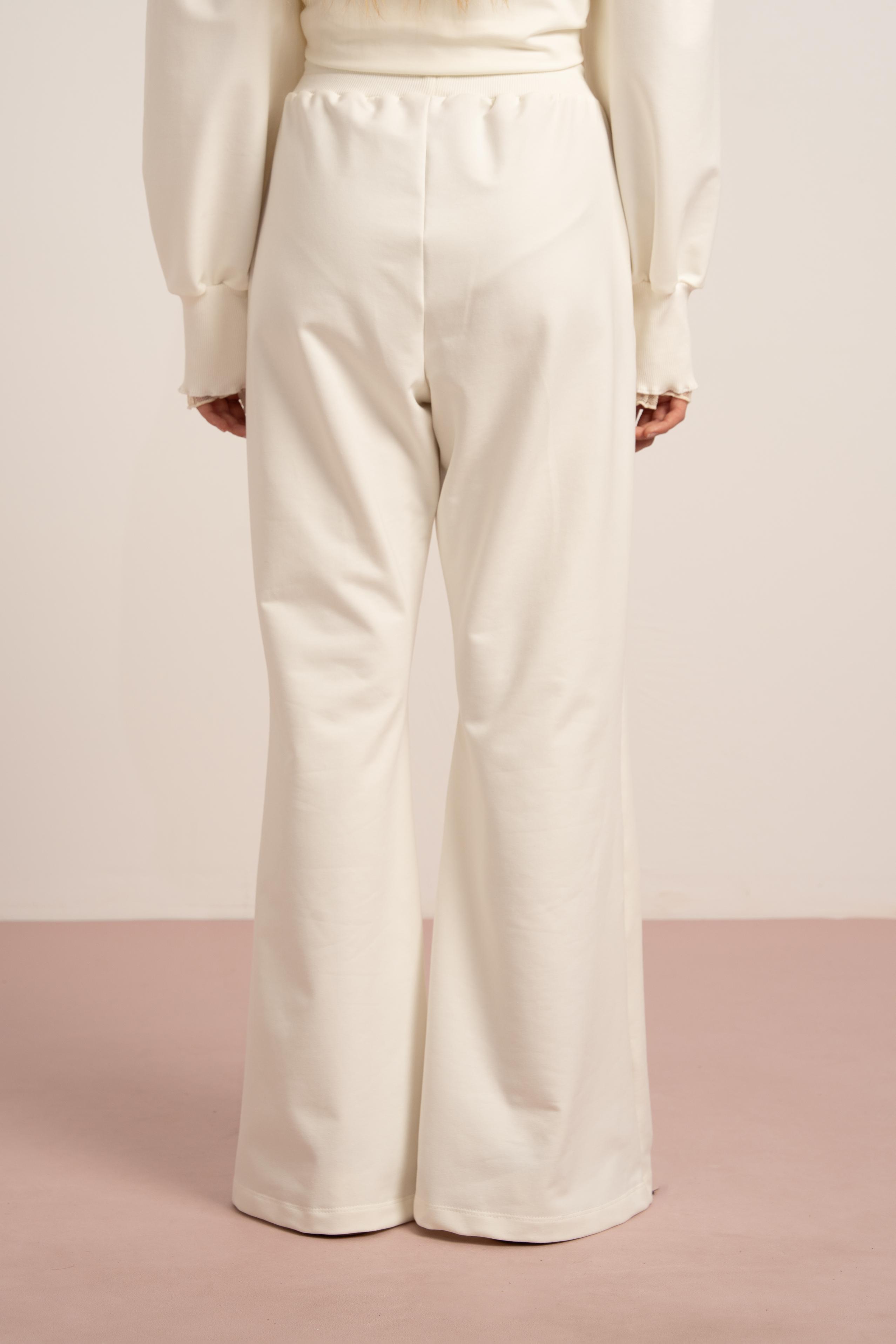 LOCO LOCO İspanyol Kız Pantolon - Ekru