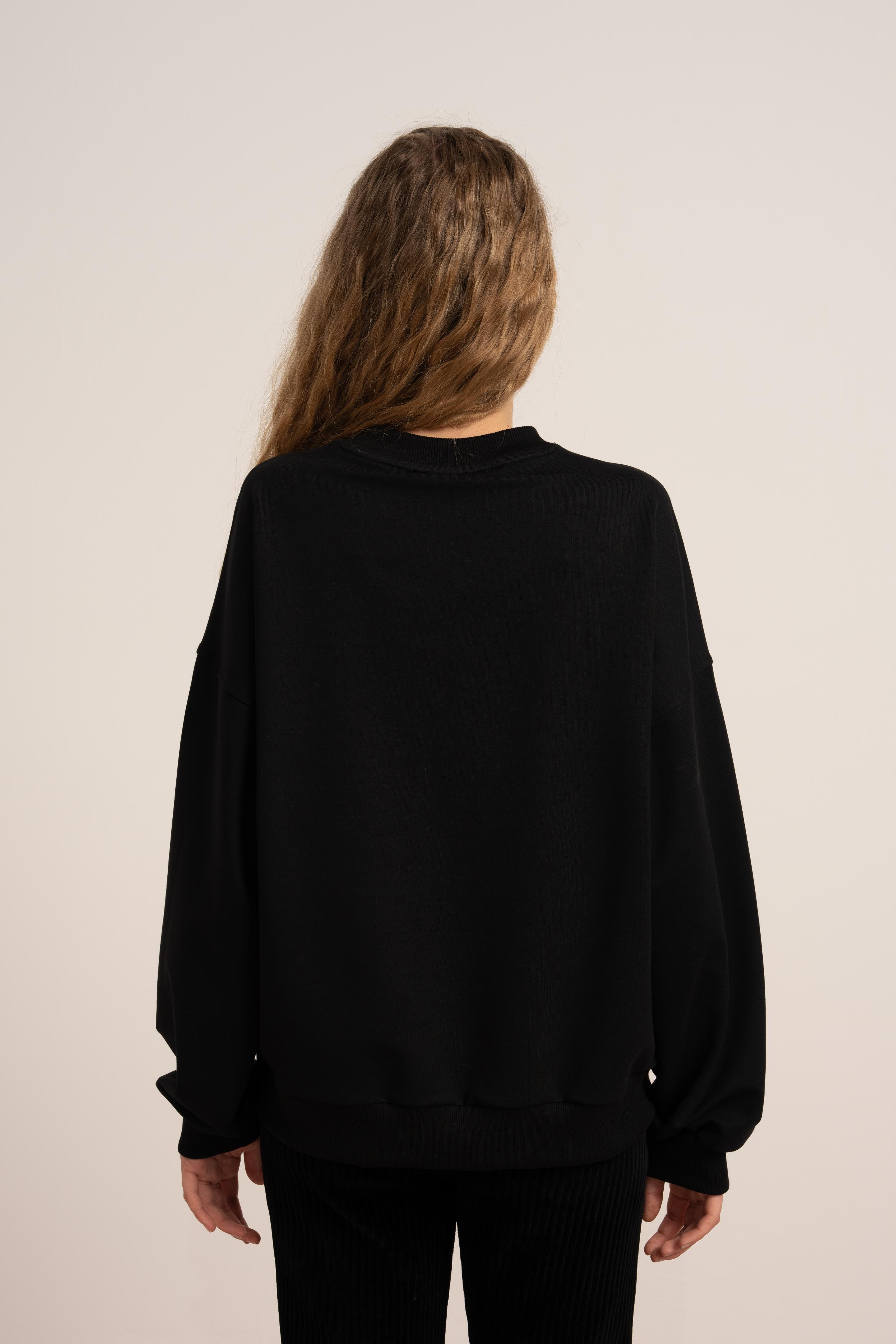 LOCO LOCO Kapşonlu Köpek Sweat - Siyah