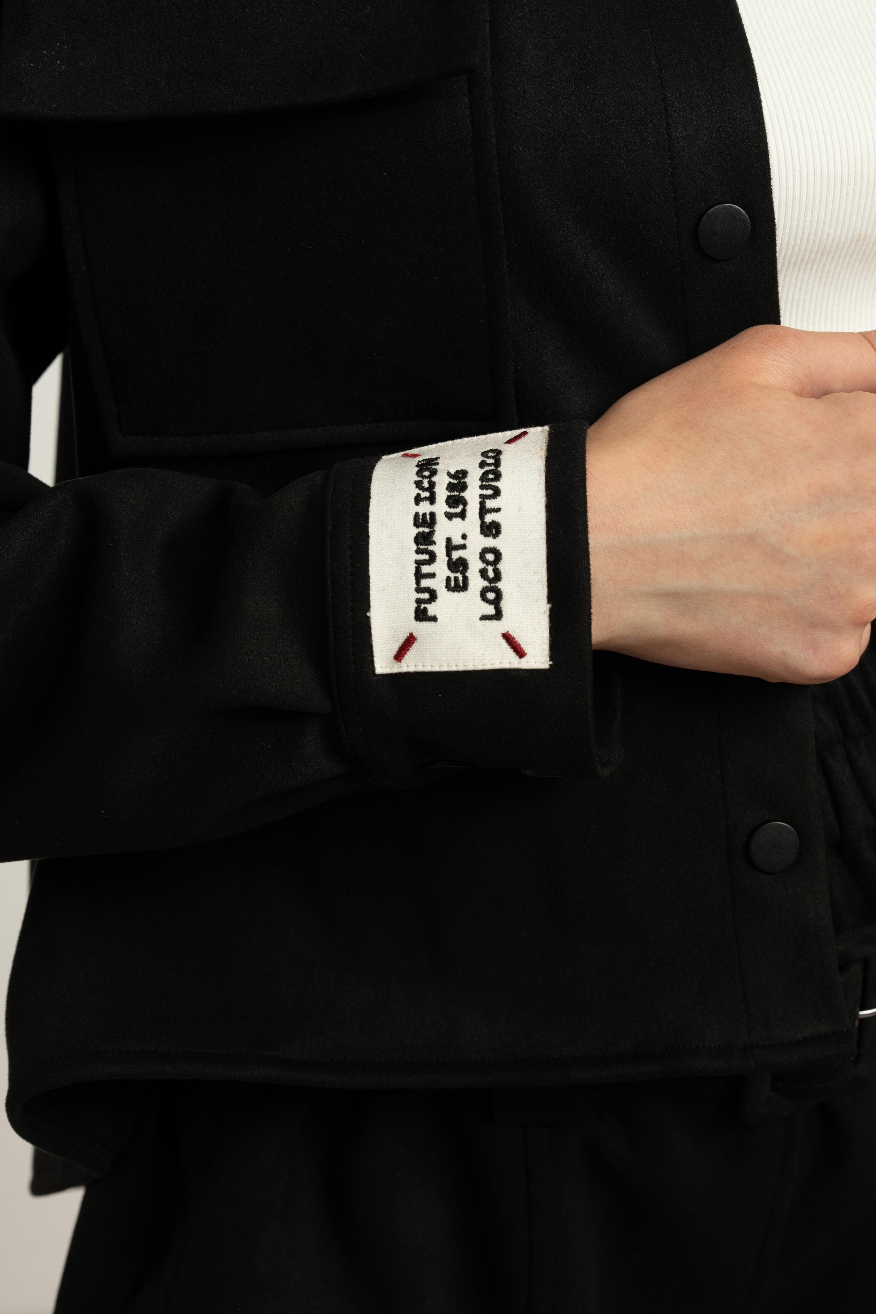 LOCO LOCO Süet Gömlek Ceket - Siyah