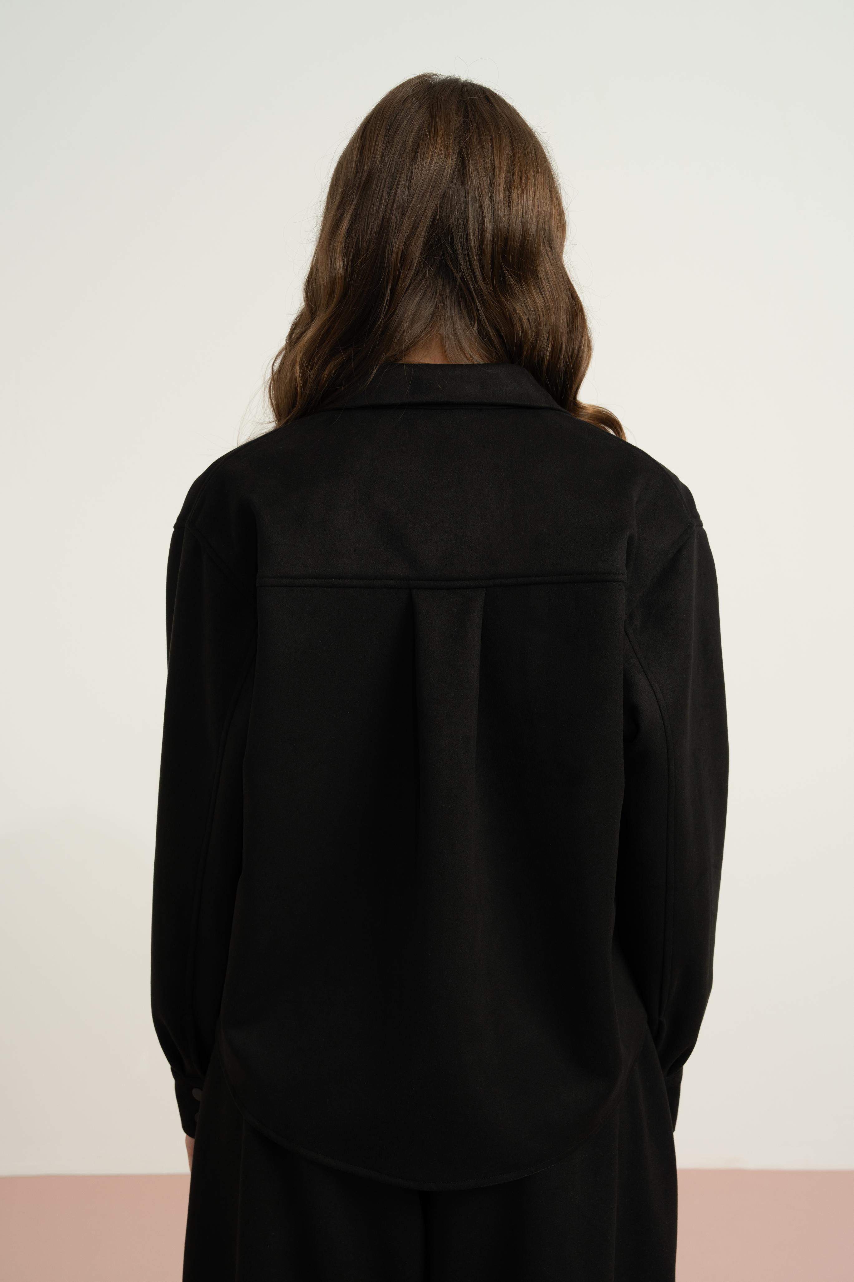 LOCO LOCO Süet Gömlek Ceket - Siyah