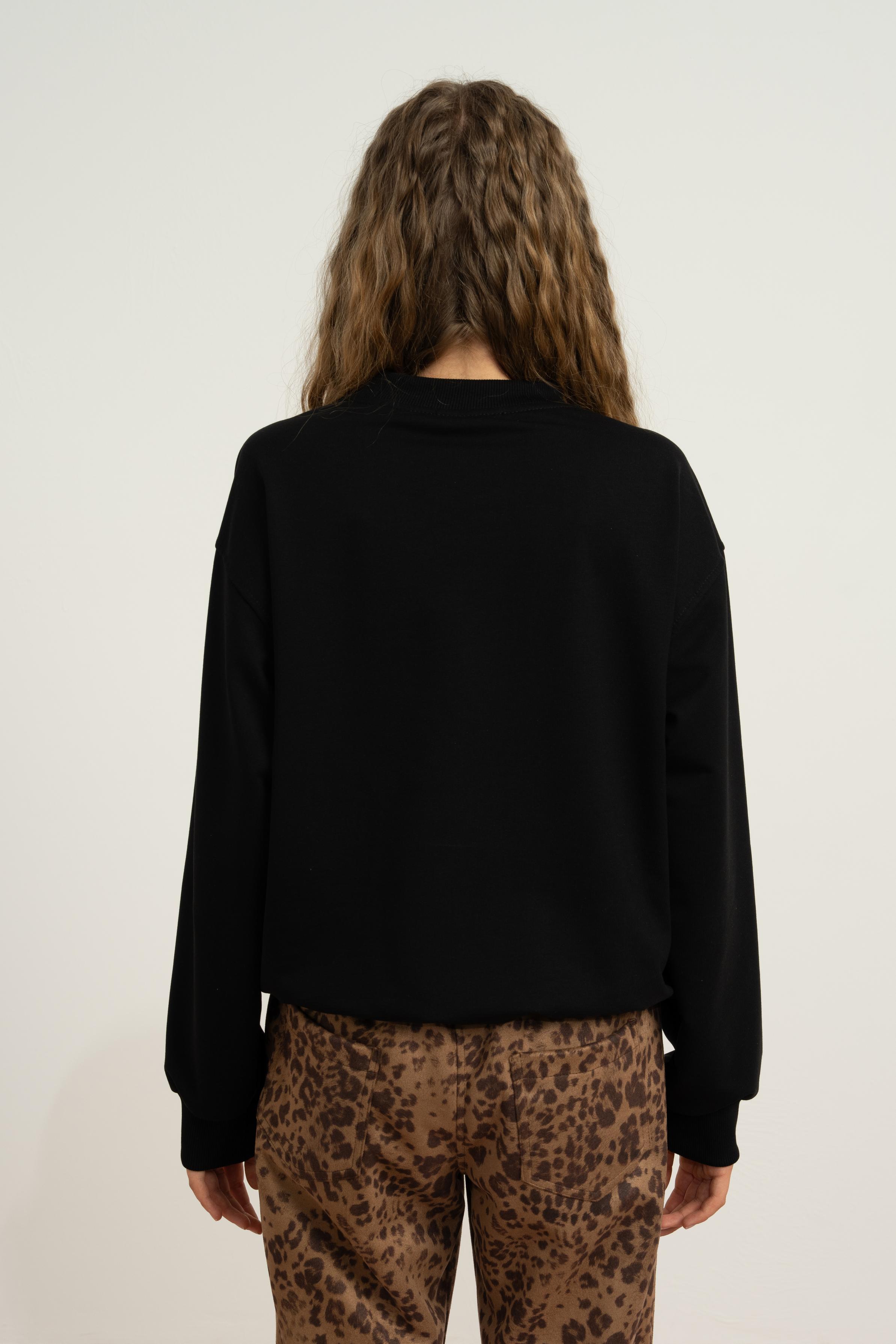 LOCO LOCO Swank Kız Sweat - Siyah