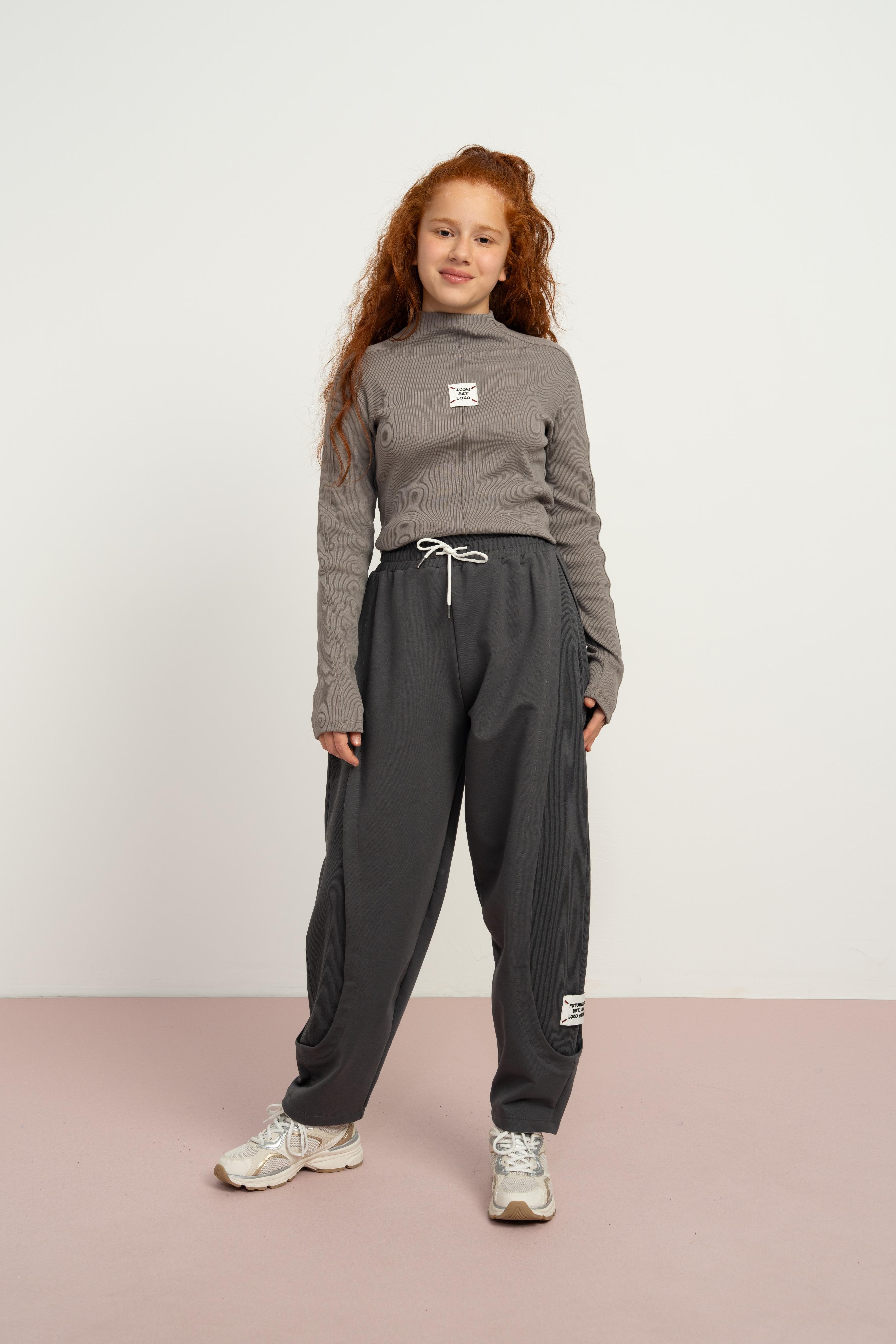 LOCO LOCO Yanları Fitilli Pantolon - Antrasit