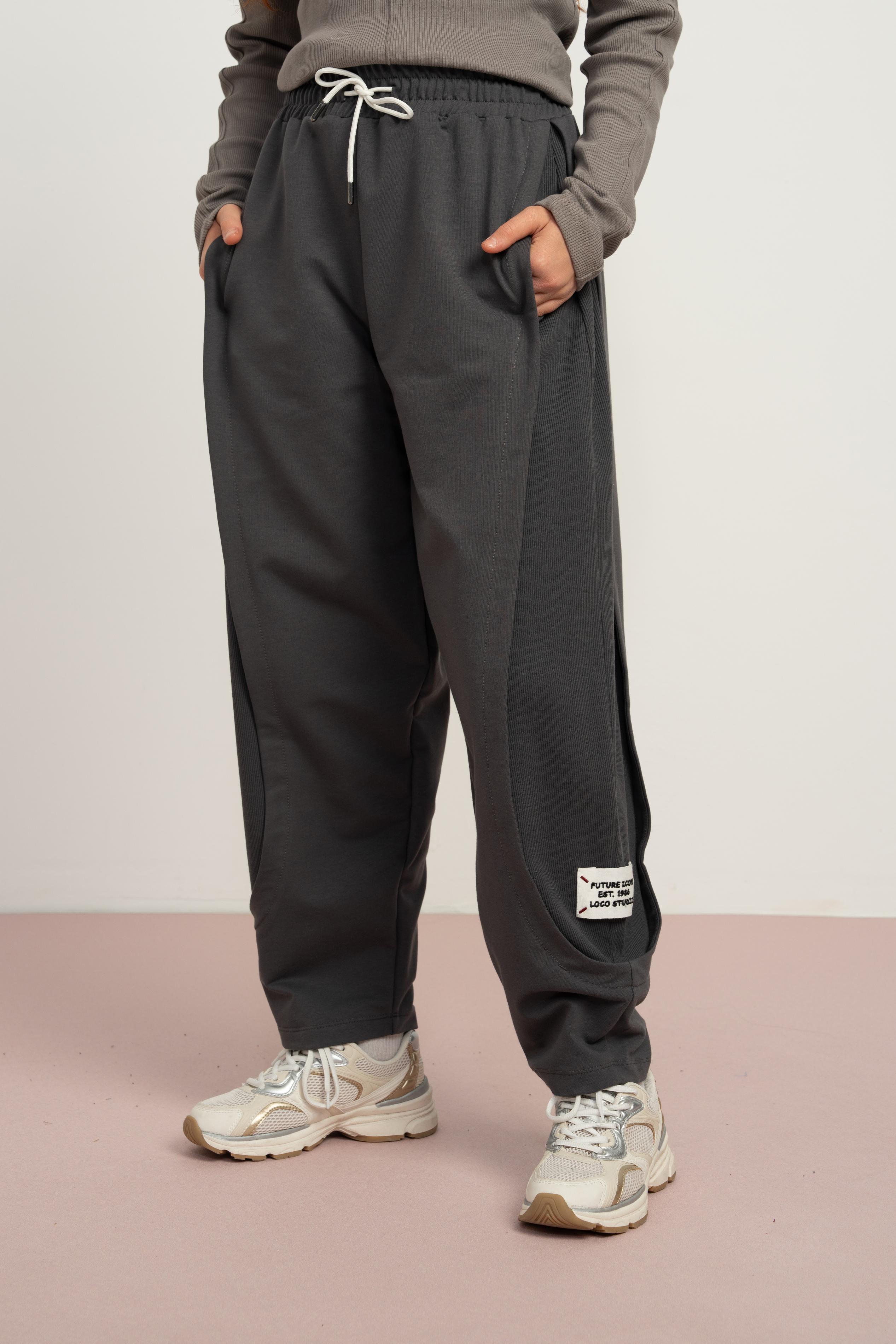 LOCO LOCO Yanları Fitilli Pantolon - Antrasit