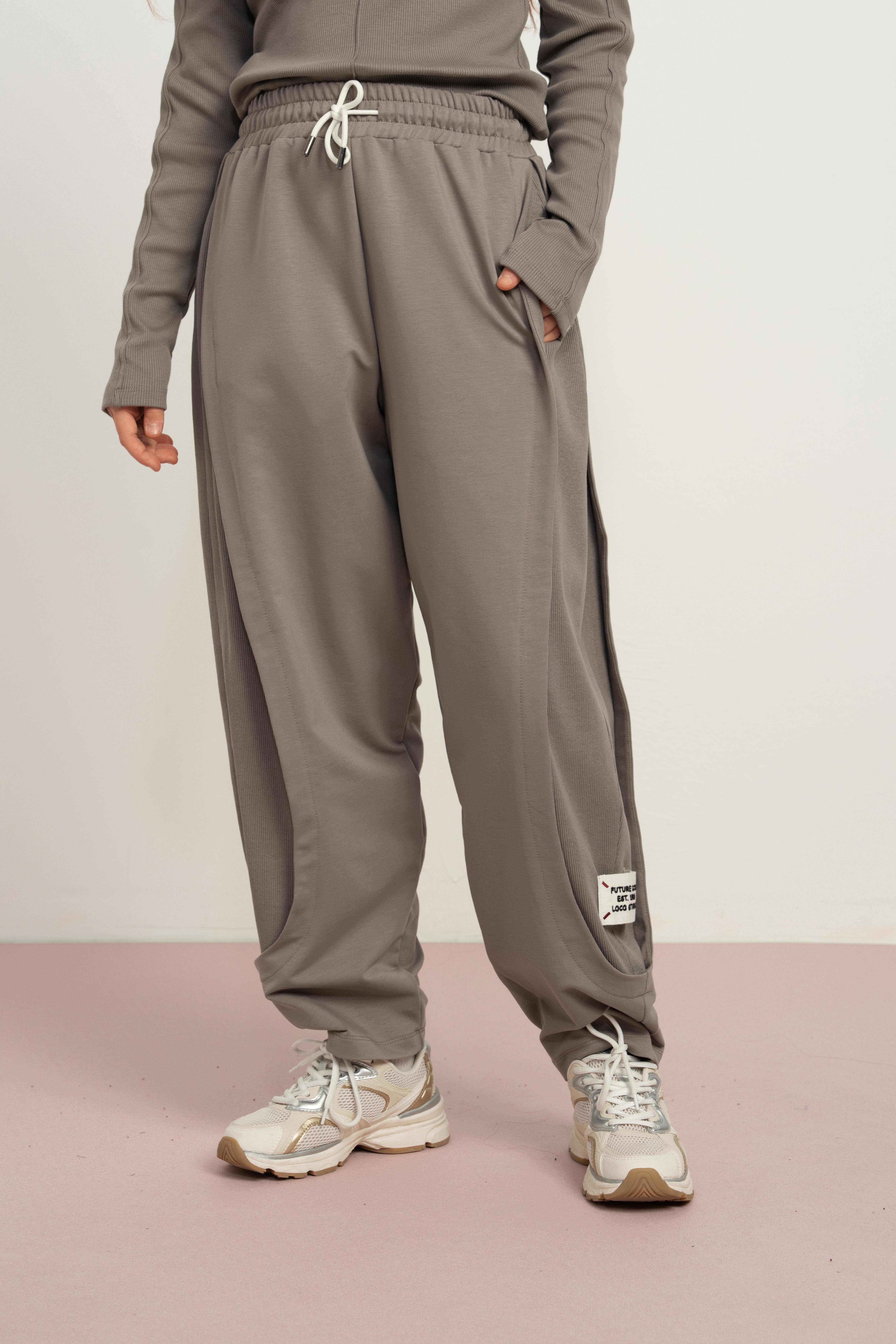 LOCO LOCO Yanları Fitilli Pantolon - Vizon