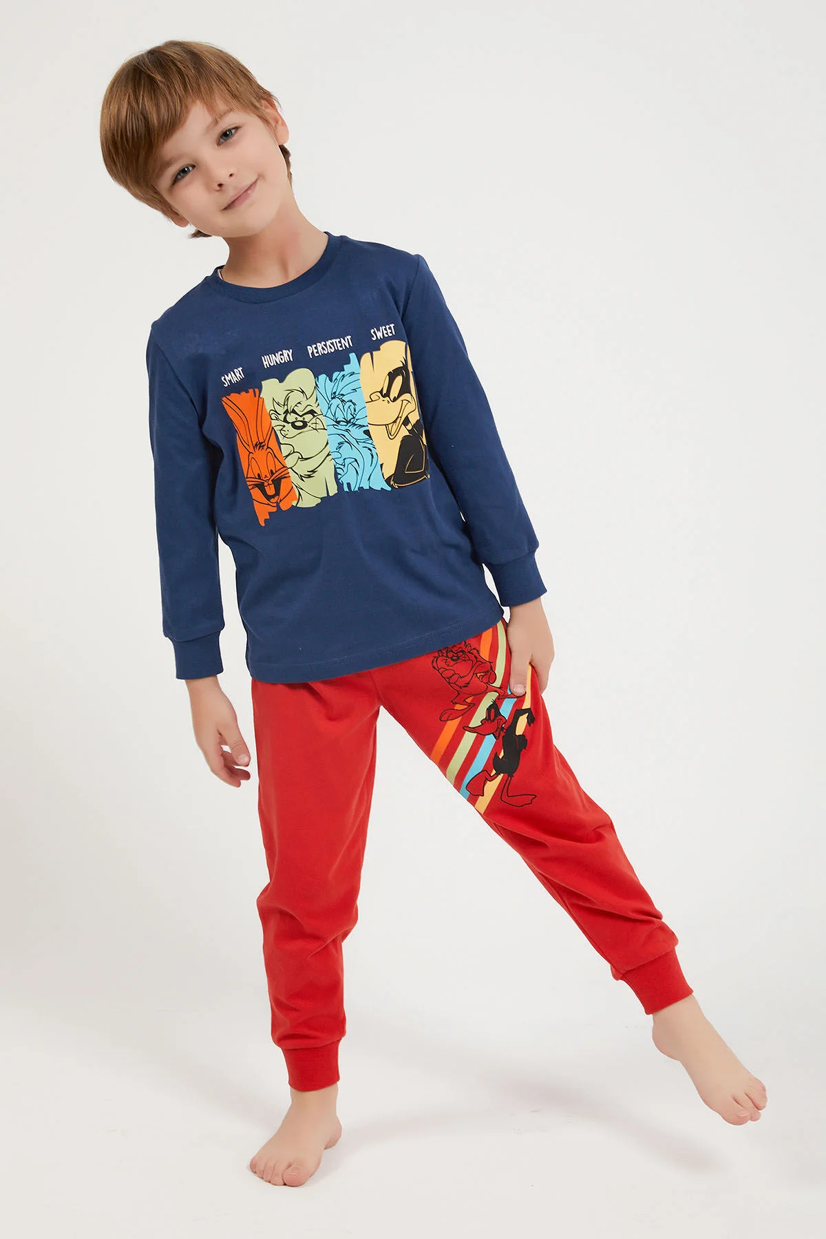 LOONEY TUNES LİSANSLI UZUN KOL ERKEK PİJAMA TAKIMI