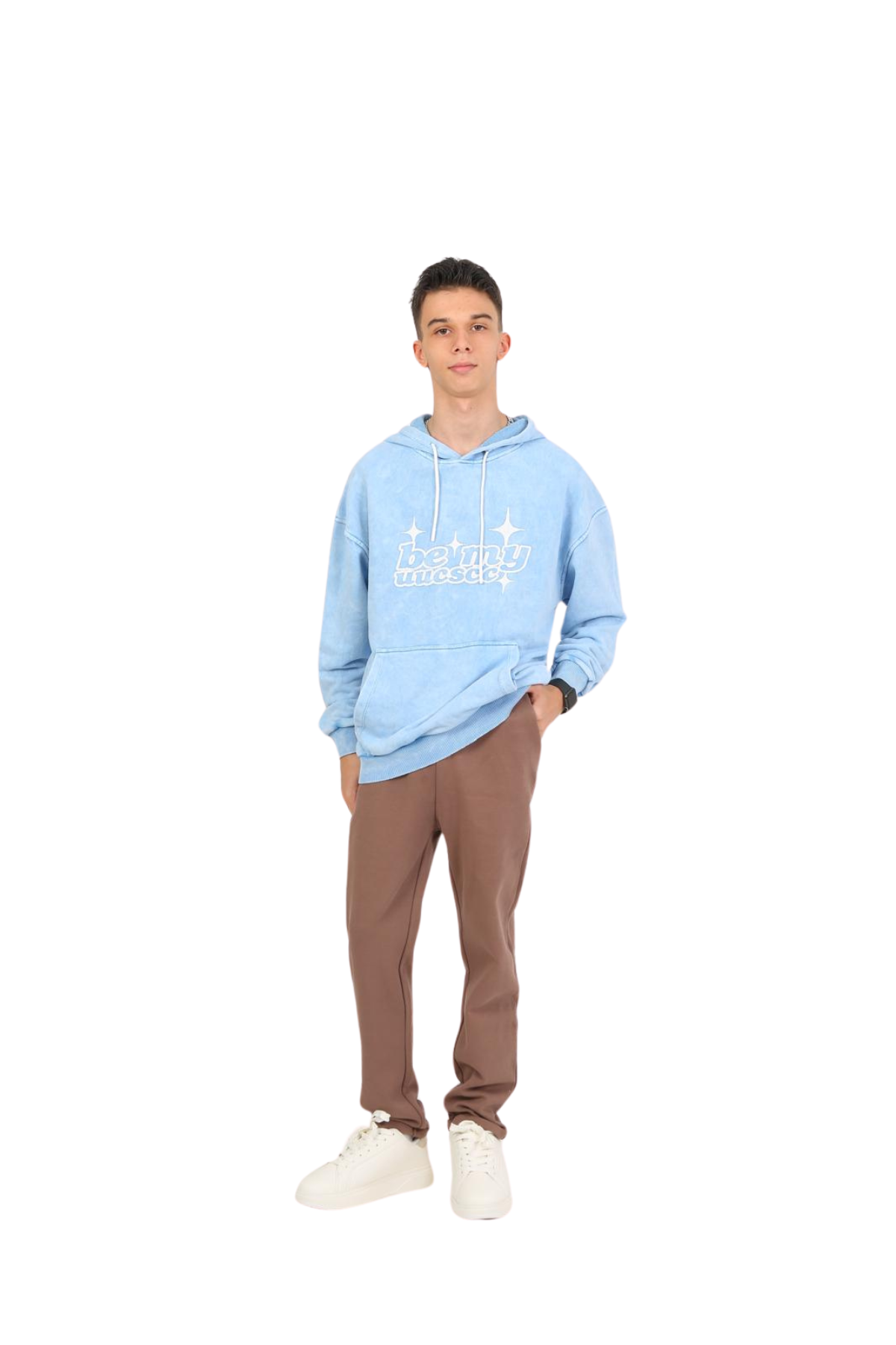 Marions Beli Lastikli Pantolon - Vizon