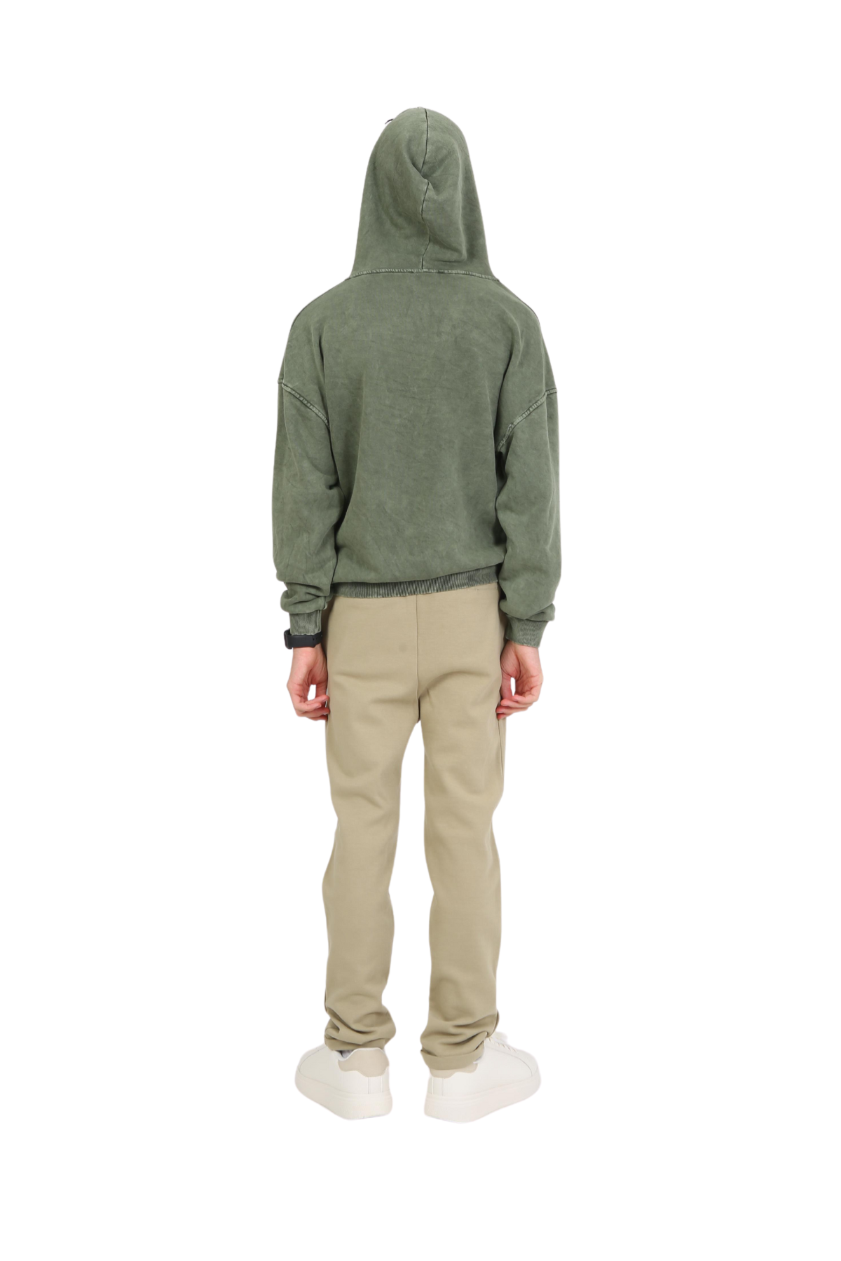 Marions Beli Lastikli Pantolon - Yeşil