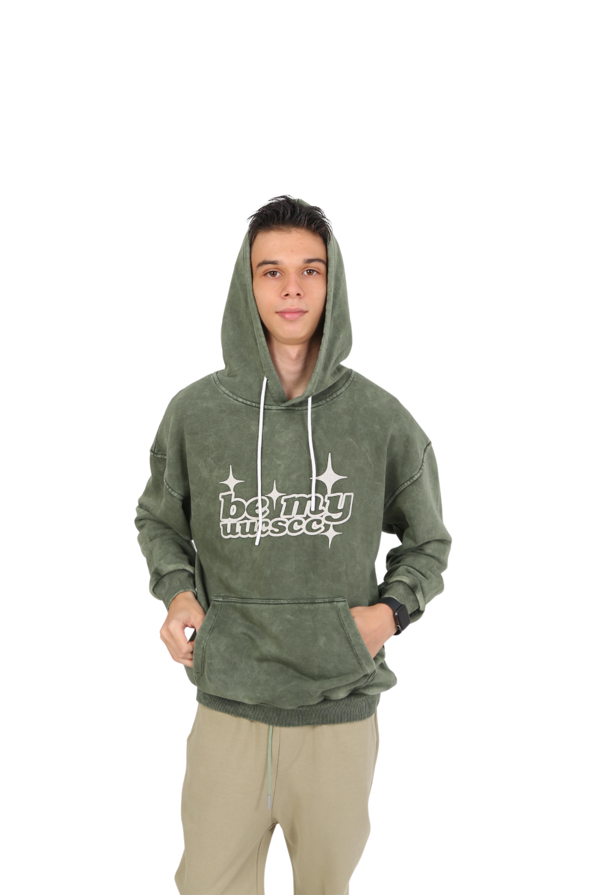 Marions Kapüşonlu Sweat - Yeşil Haki