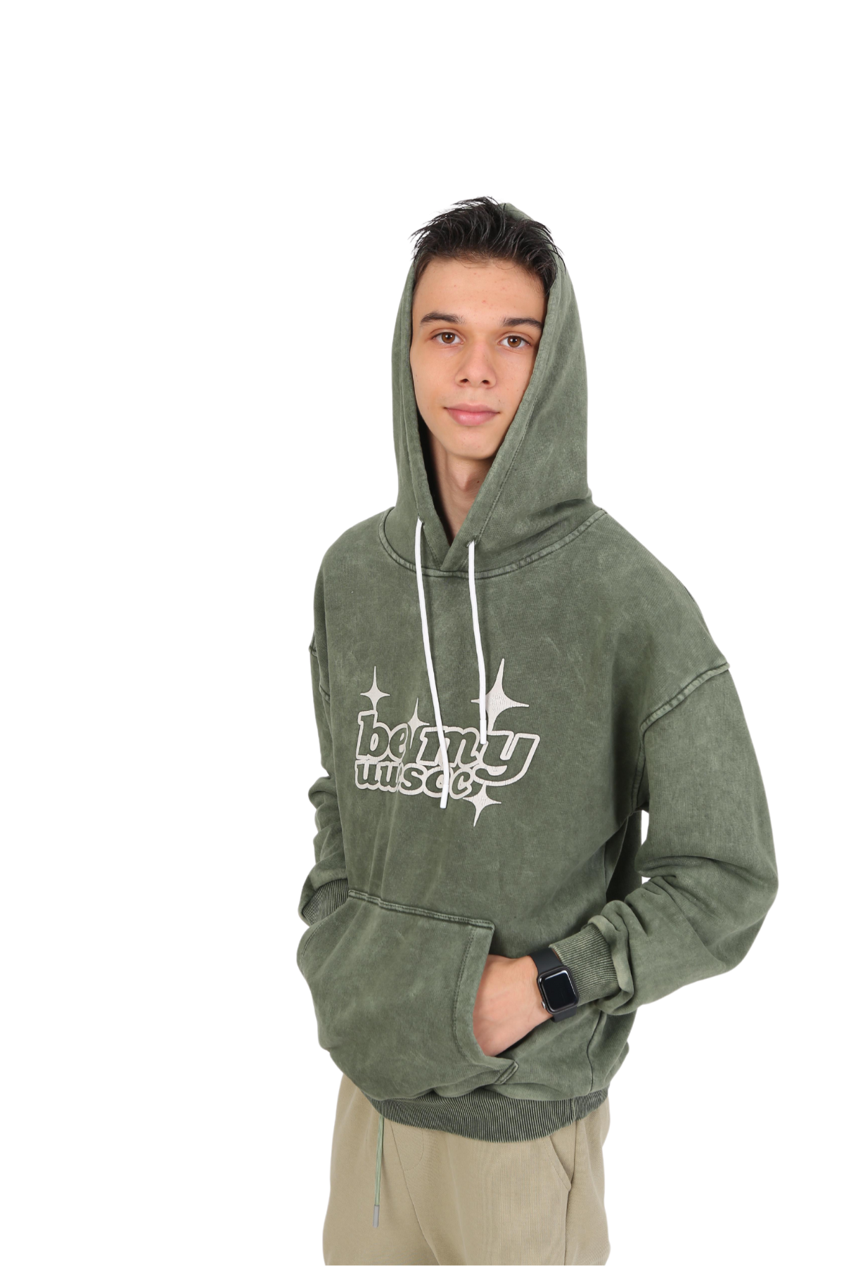 Marions Kapüşonlu Sweat - Yeşil Haki