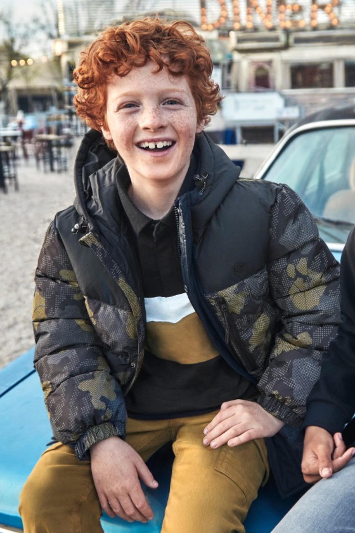 Mayoral Baskılı Erkek Mont - Siyah